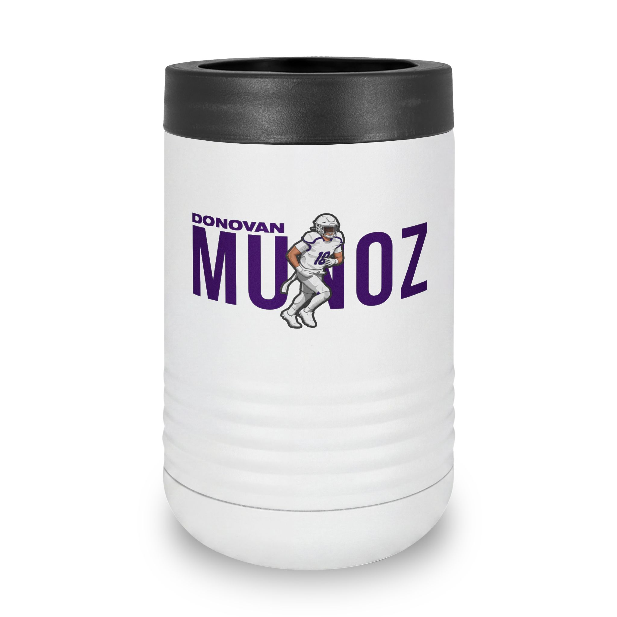 Stainless Can Cooler — character_player_name in White