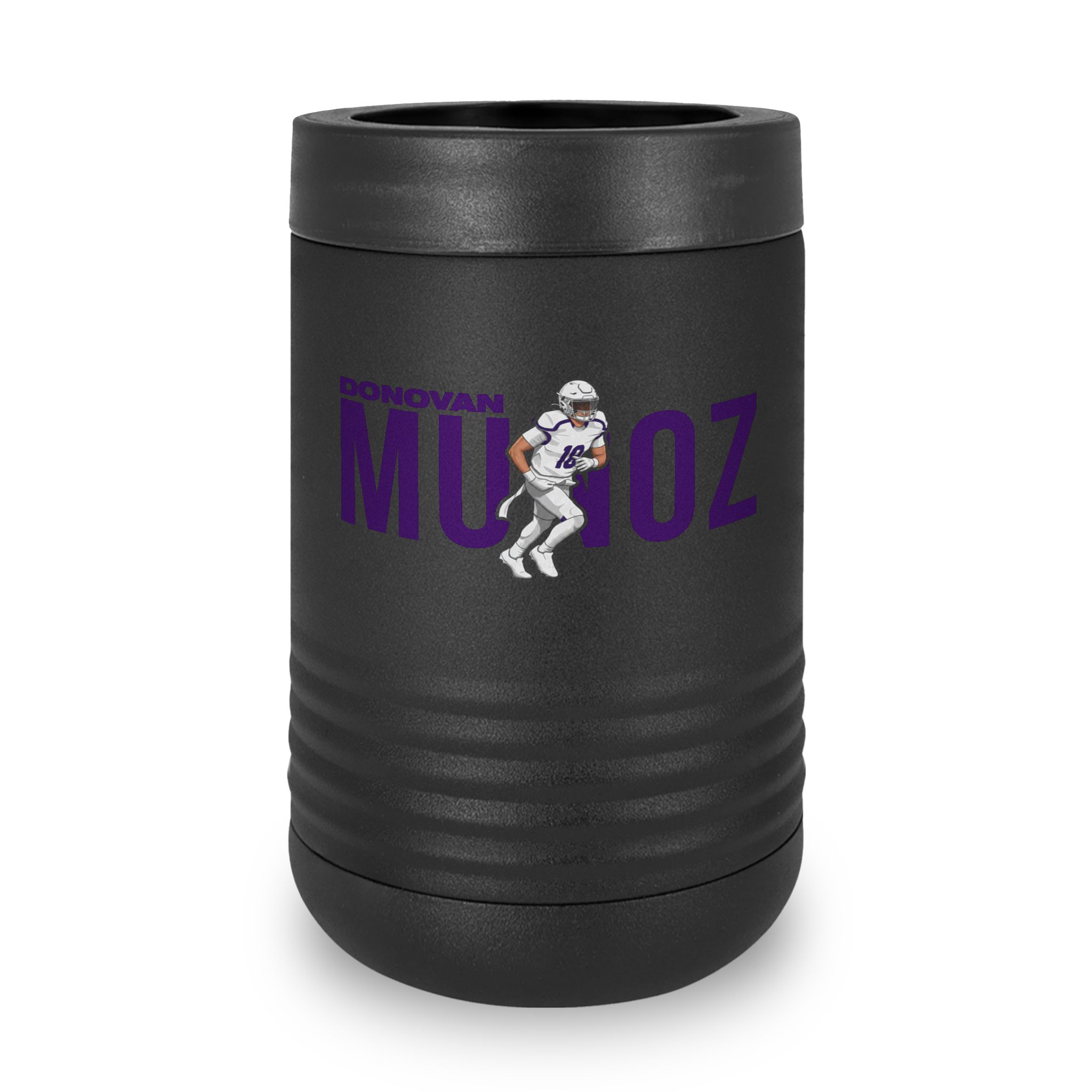 Stainless Can Cooler — character_player_name in Black