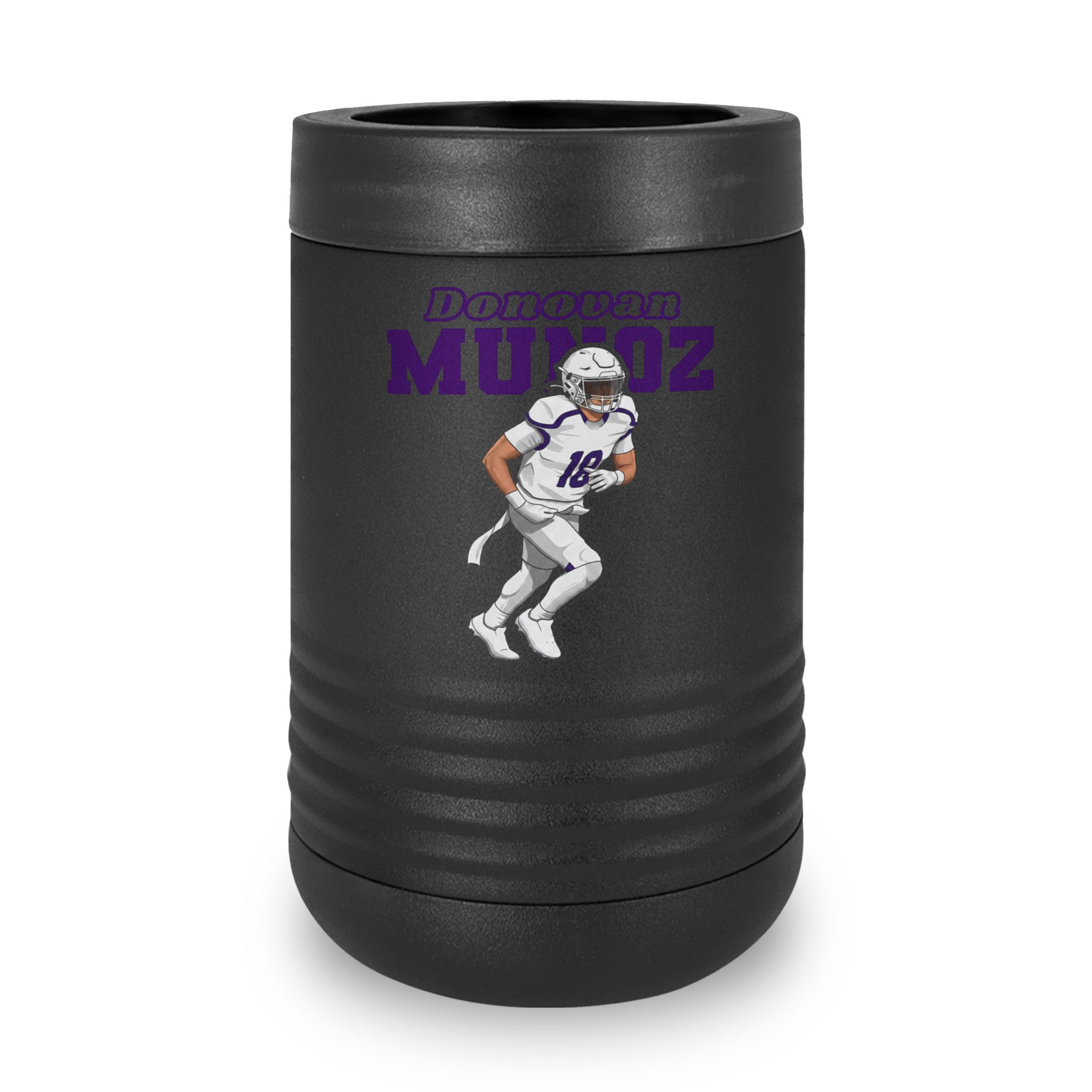 Stainless Can Cooler — character_name_arch in Black