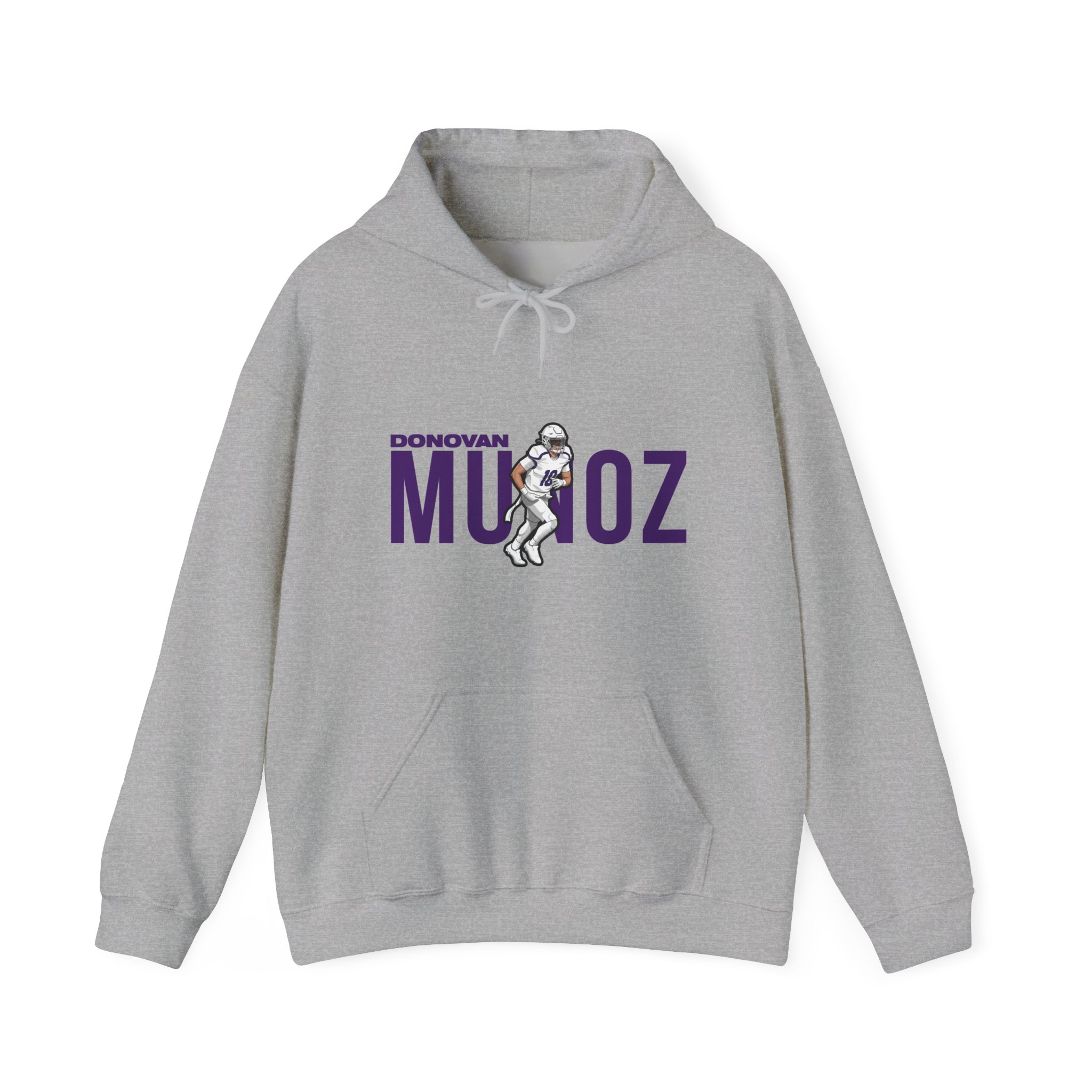 Hoodie — character_player_name in Grey