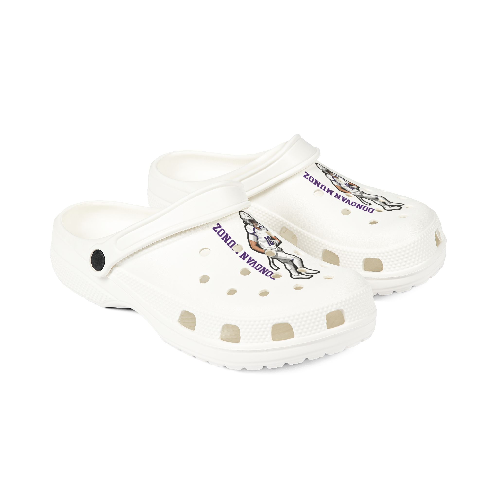 Rubber Clogs — character_name_vertical in White