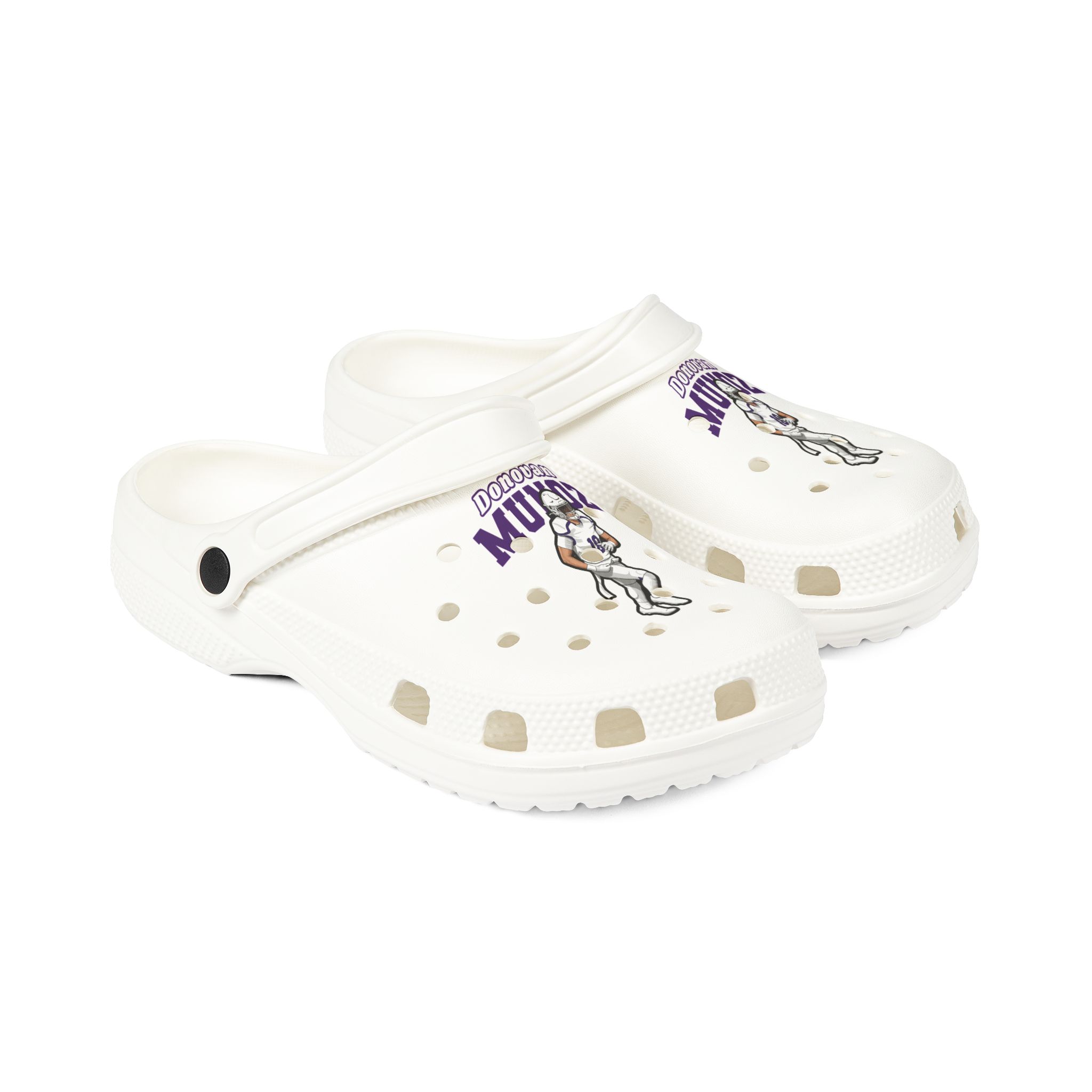 Rubber Clogs — character_name_arch in White