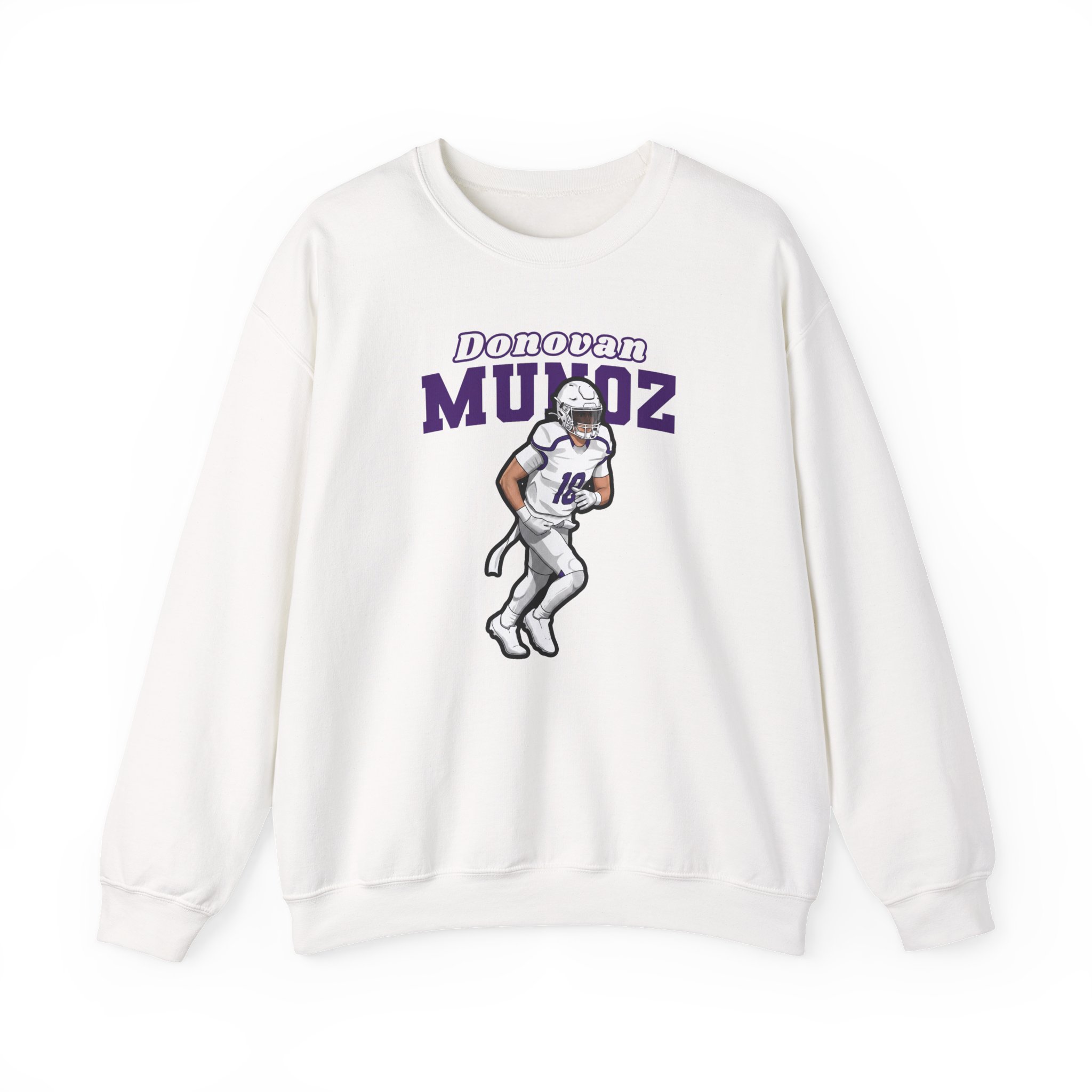 Crewneck Sweatshirt — character_name_arch in White
