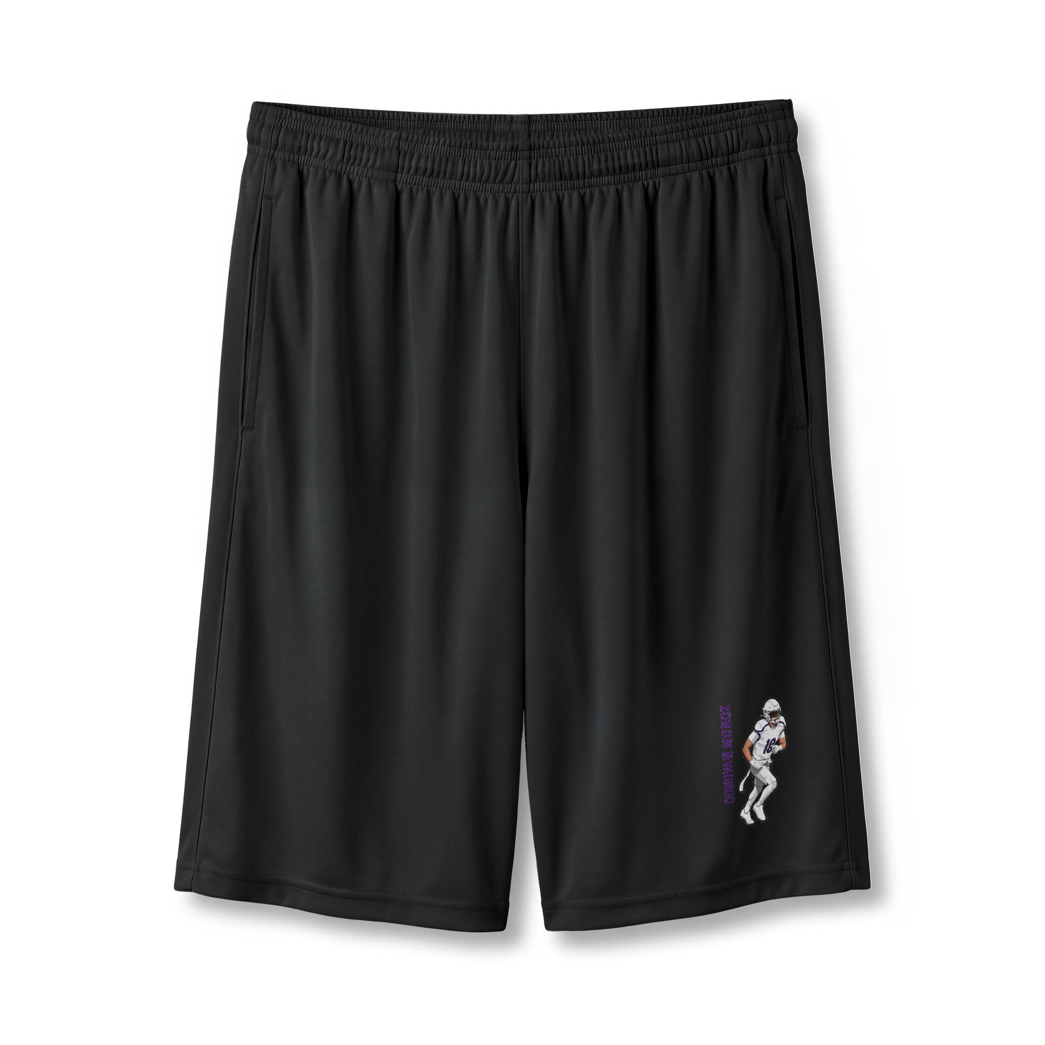 Shorts — character_name_vertical in Black