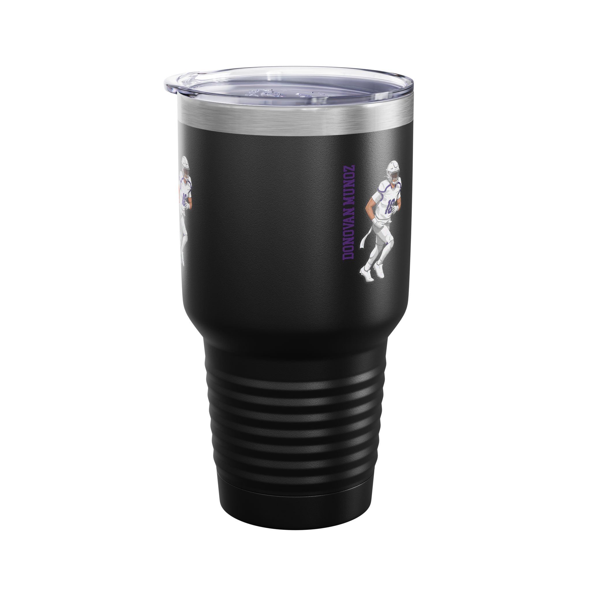30oz Tumbler — character_name_vertical in Black