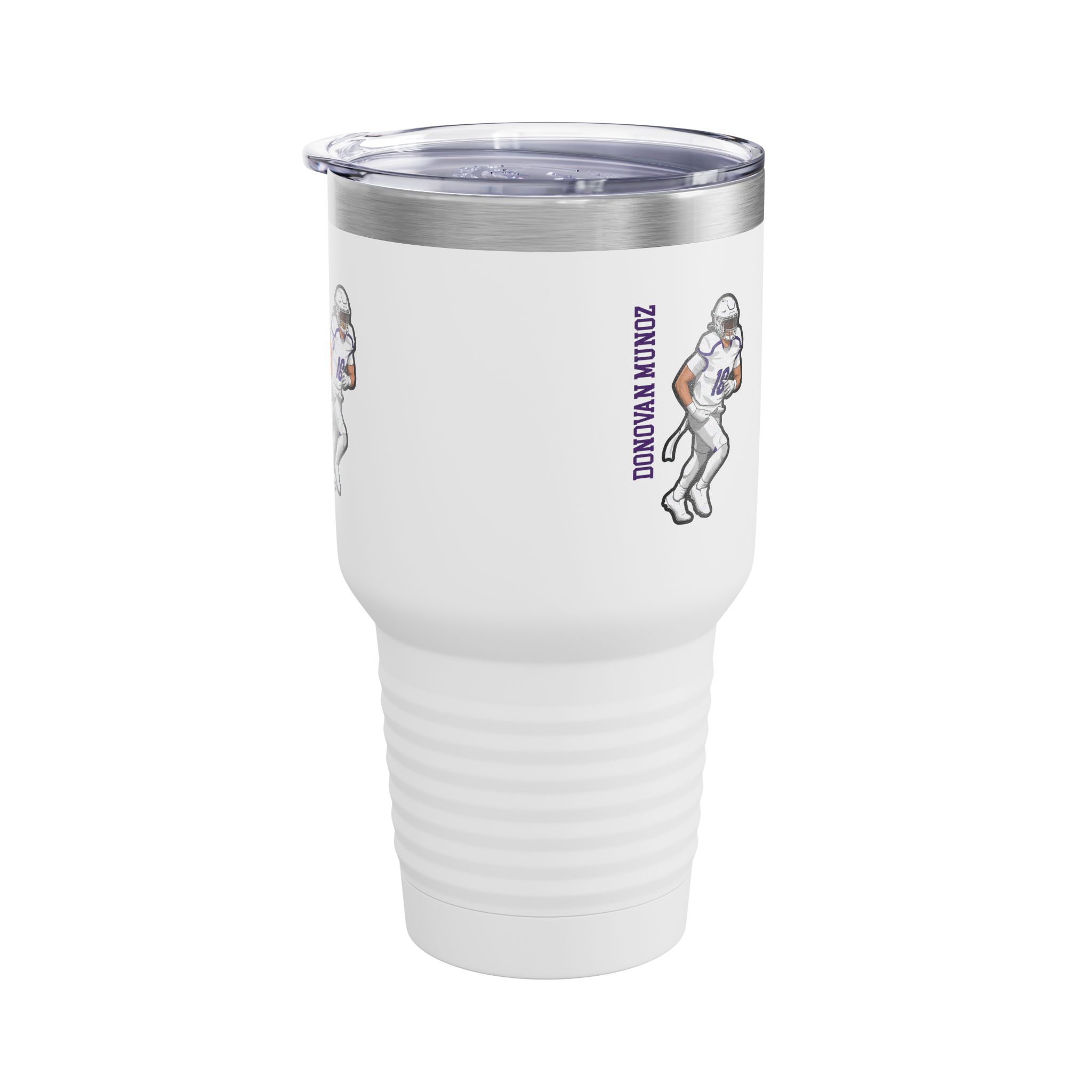 30oz Tumbler — character_name_vertical in White