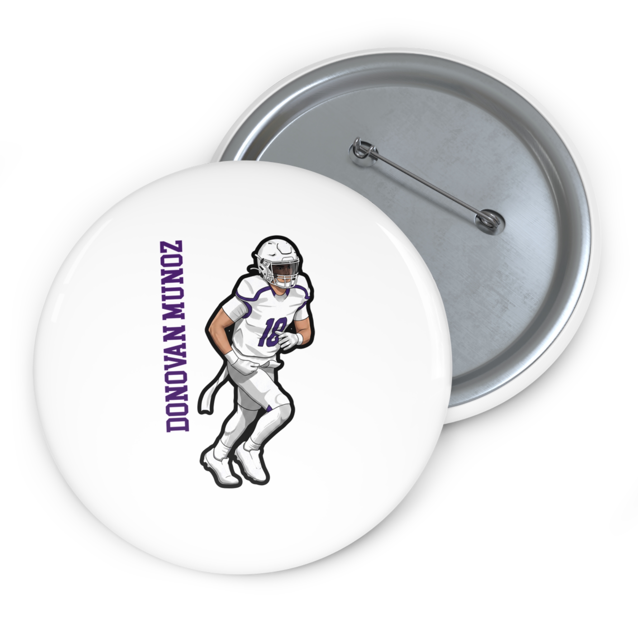Game Day Pin — character_name_vertical in Classic