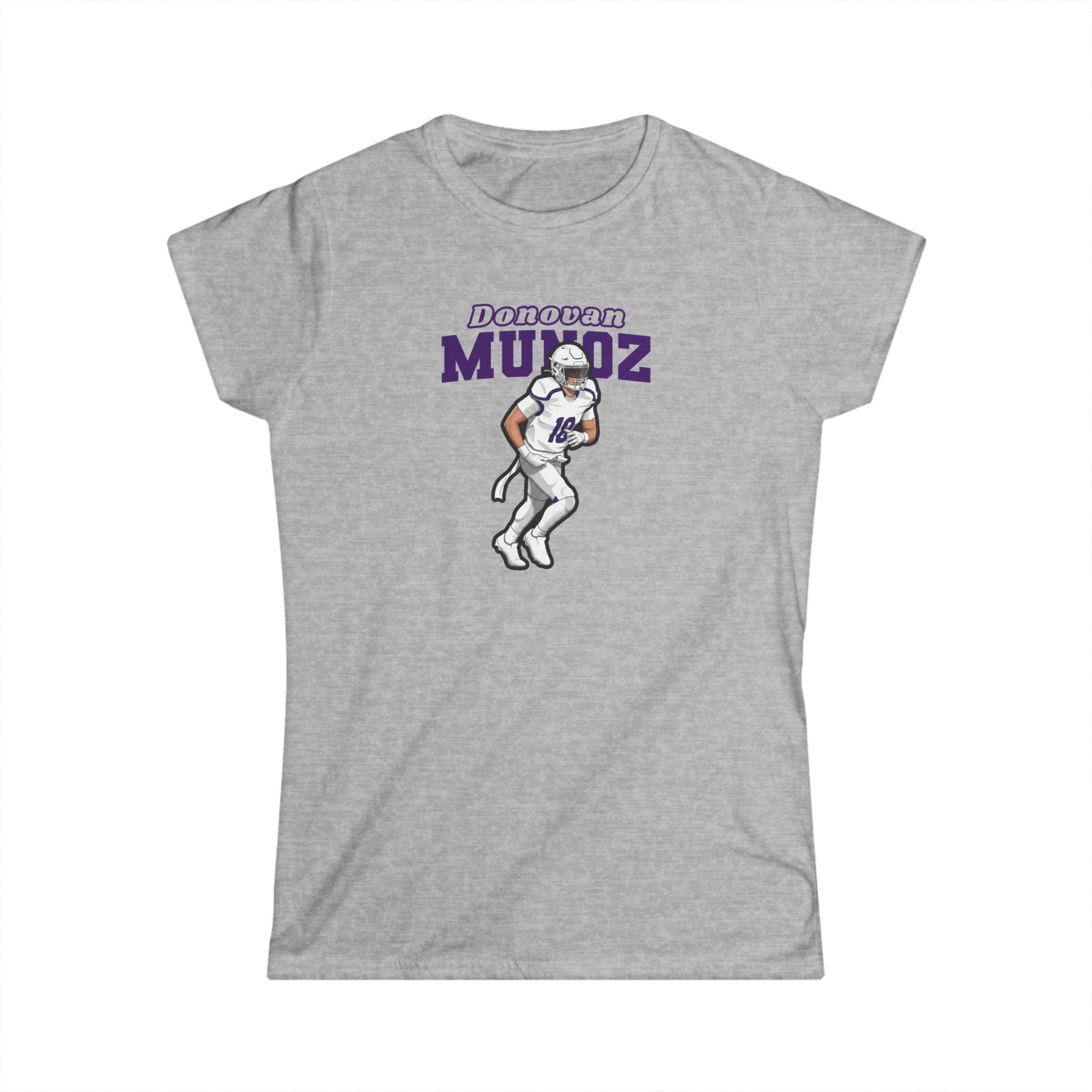 Women's Softstyle Tee — character_name_arch in Grey