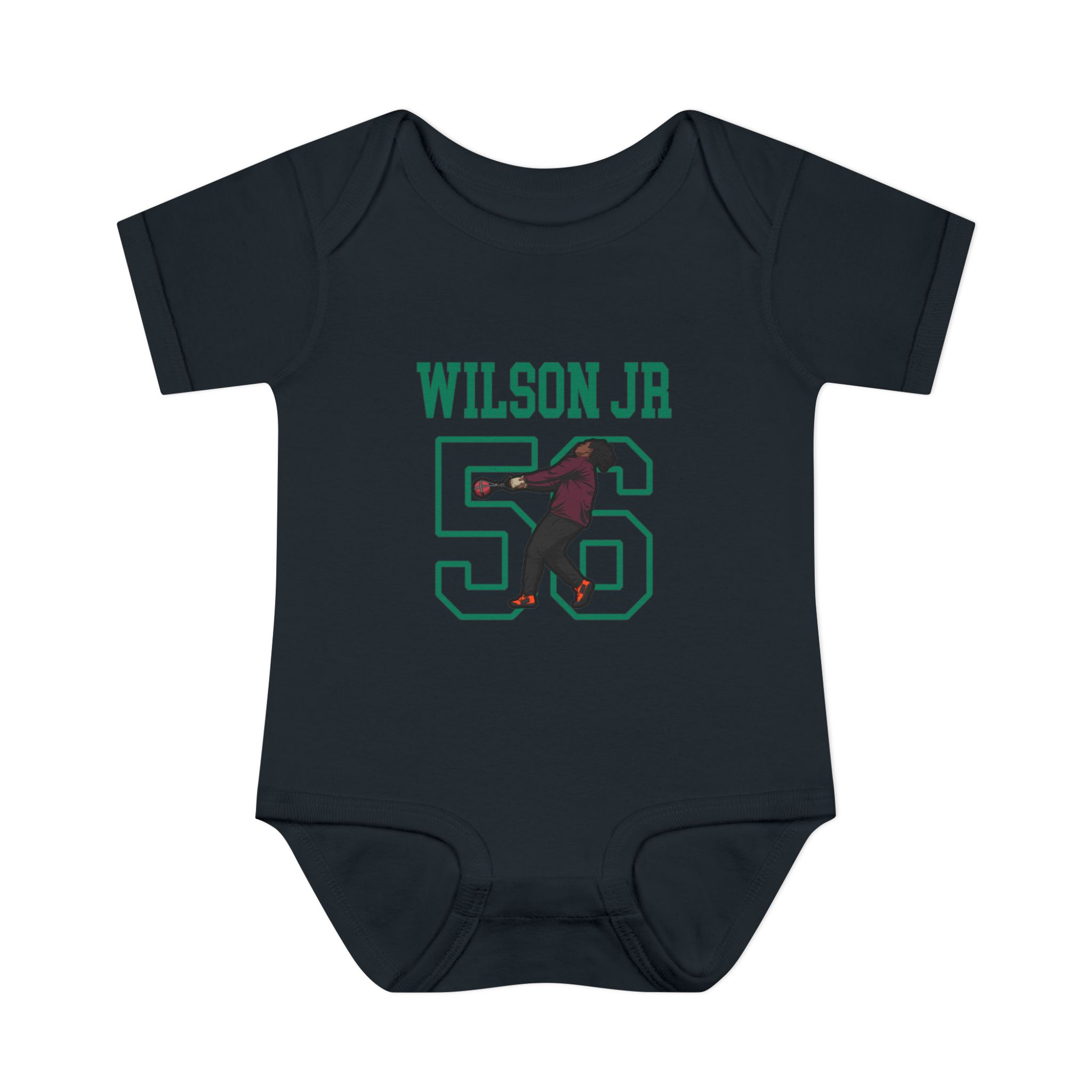Baby Onesie — character_shirsey in Black