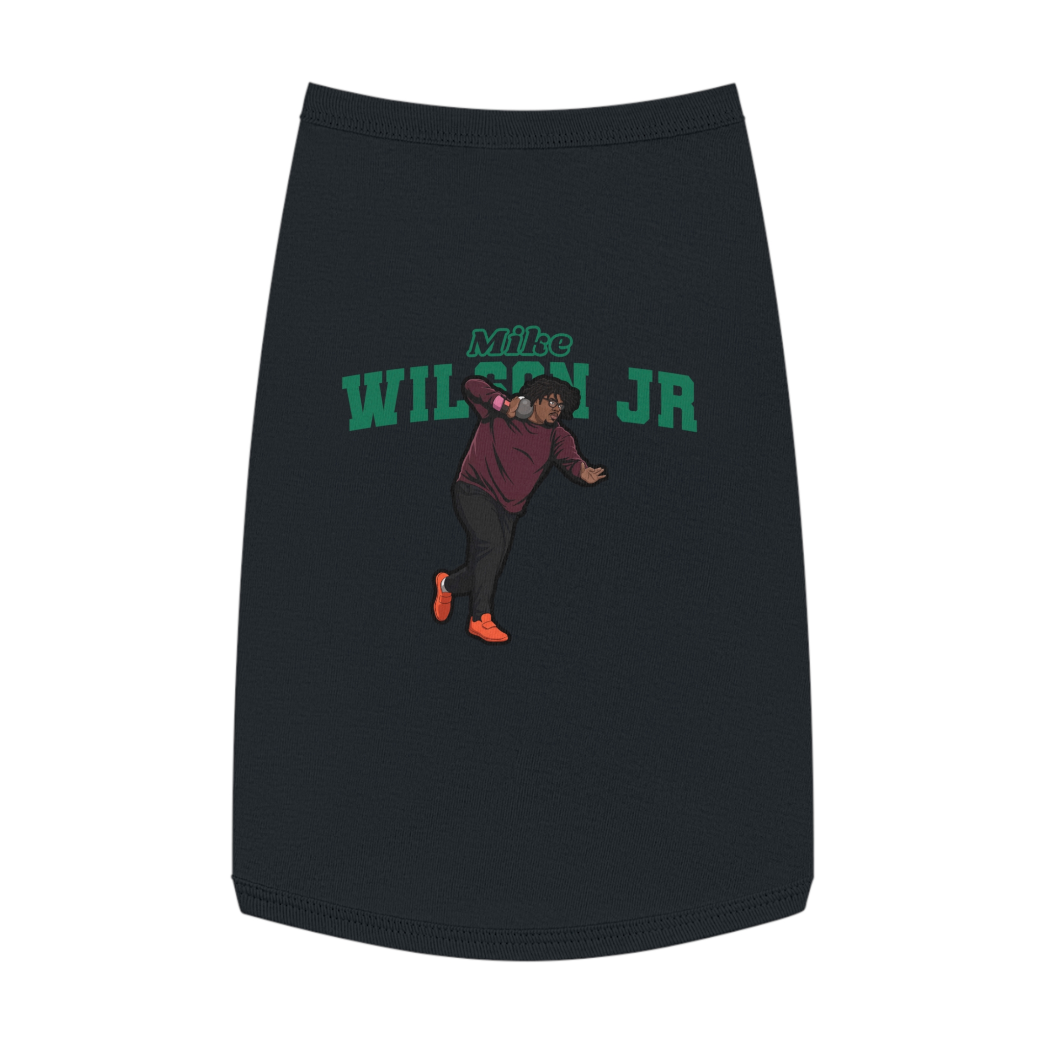 Pet Tank Top — character_name_arch in Black