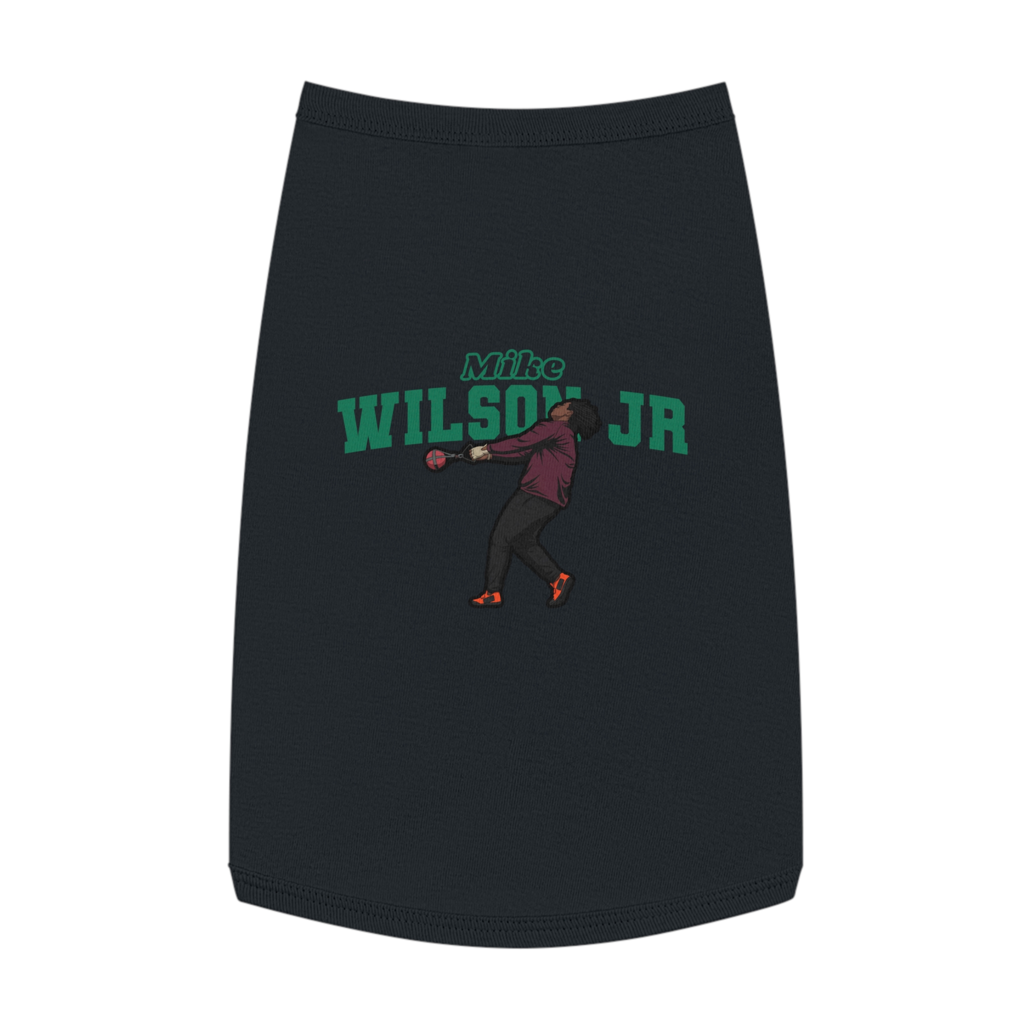 Pet Tank Top — character_name_arch in White