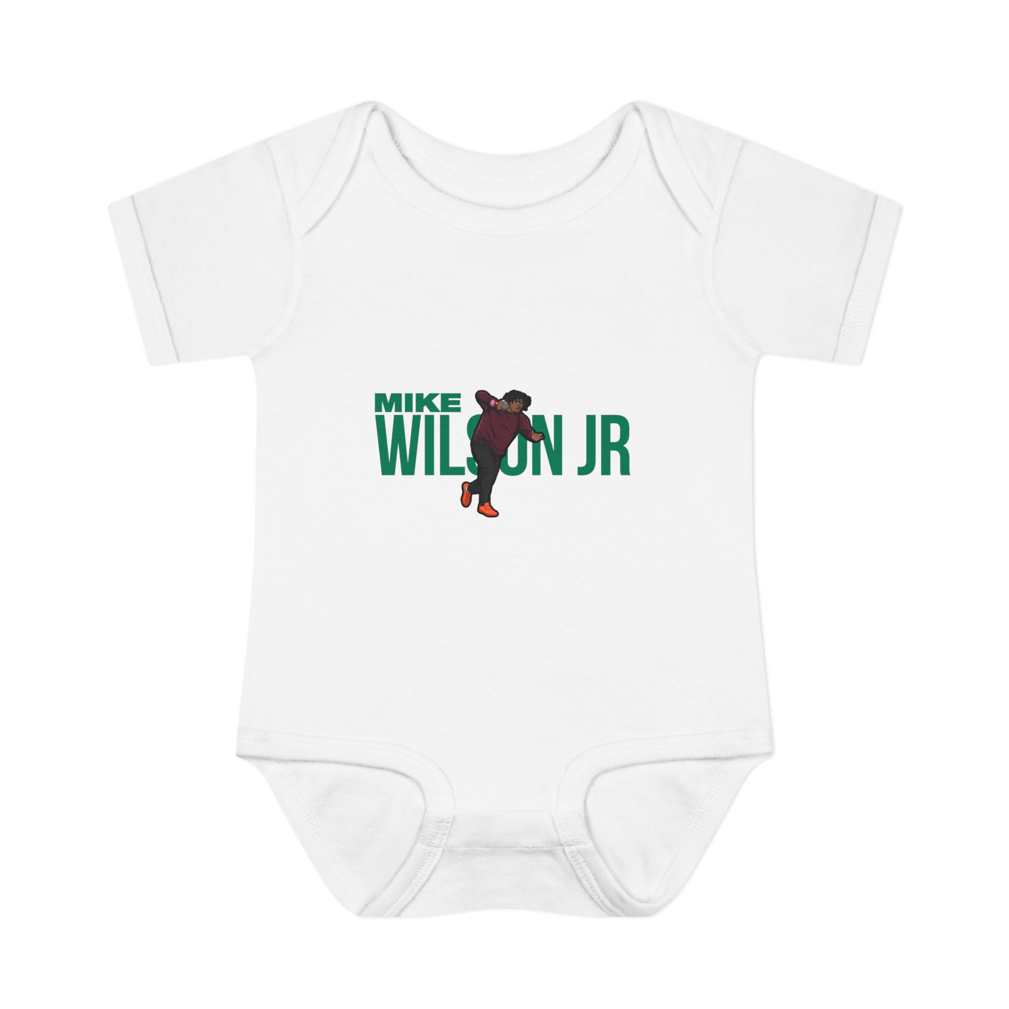 Baby Onesie — character_player_name in White