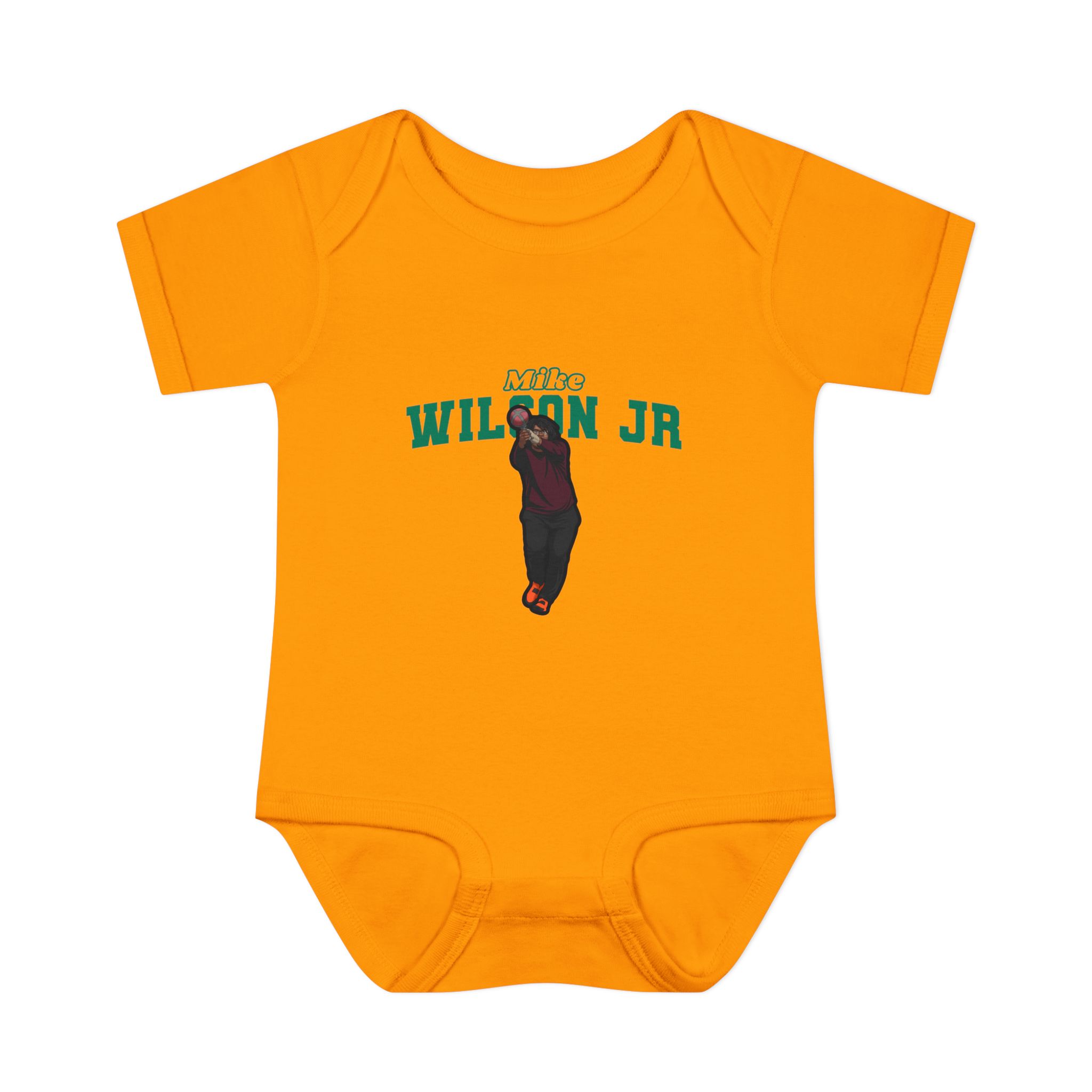 Baby Onesie — character_name_arch in Gold