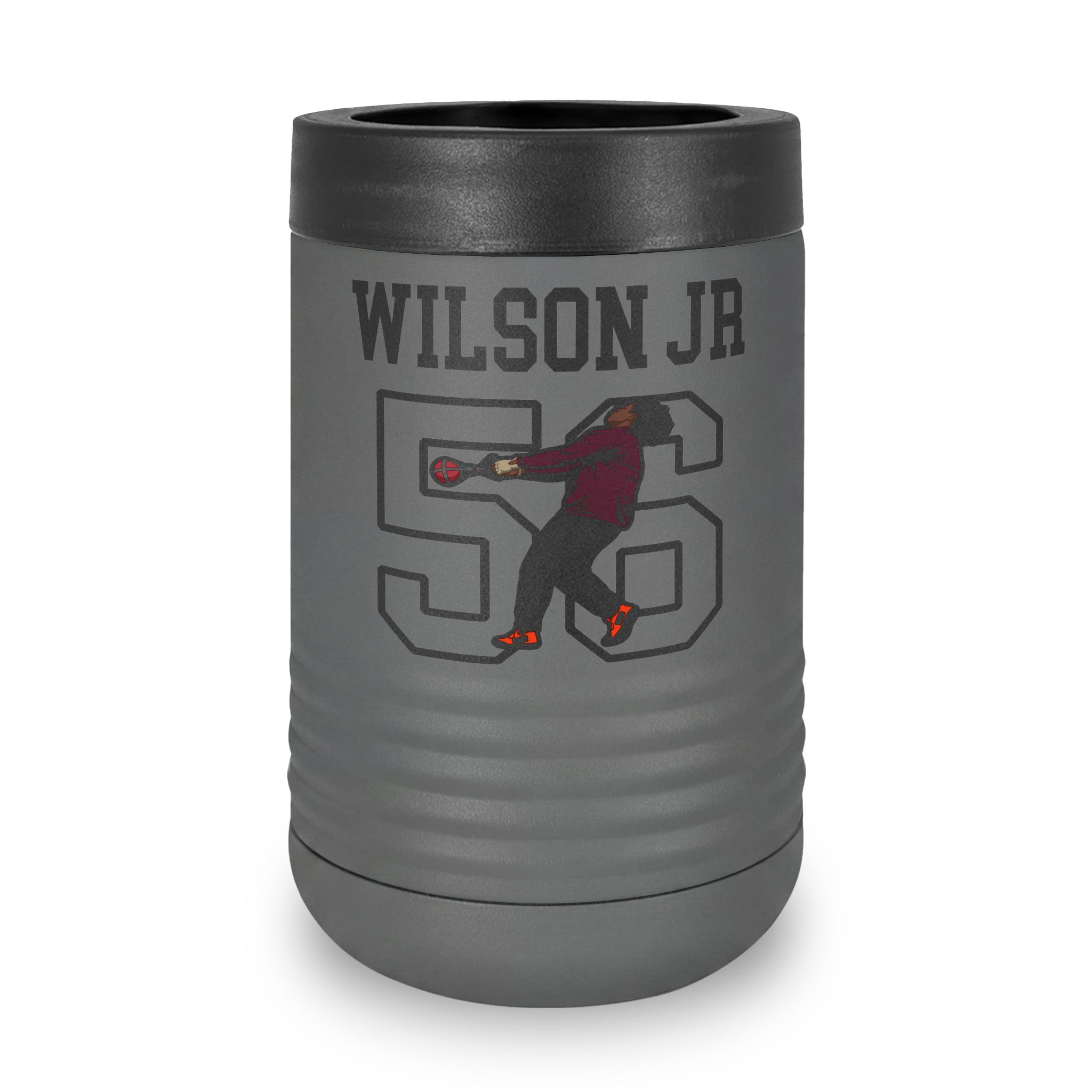 Stainless Can Cooler — character_shirsey in Grey