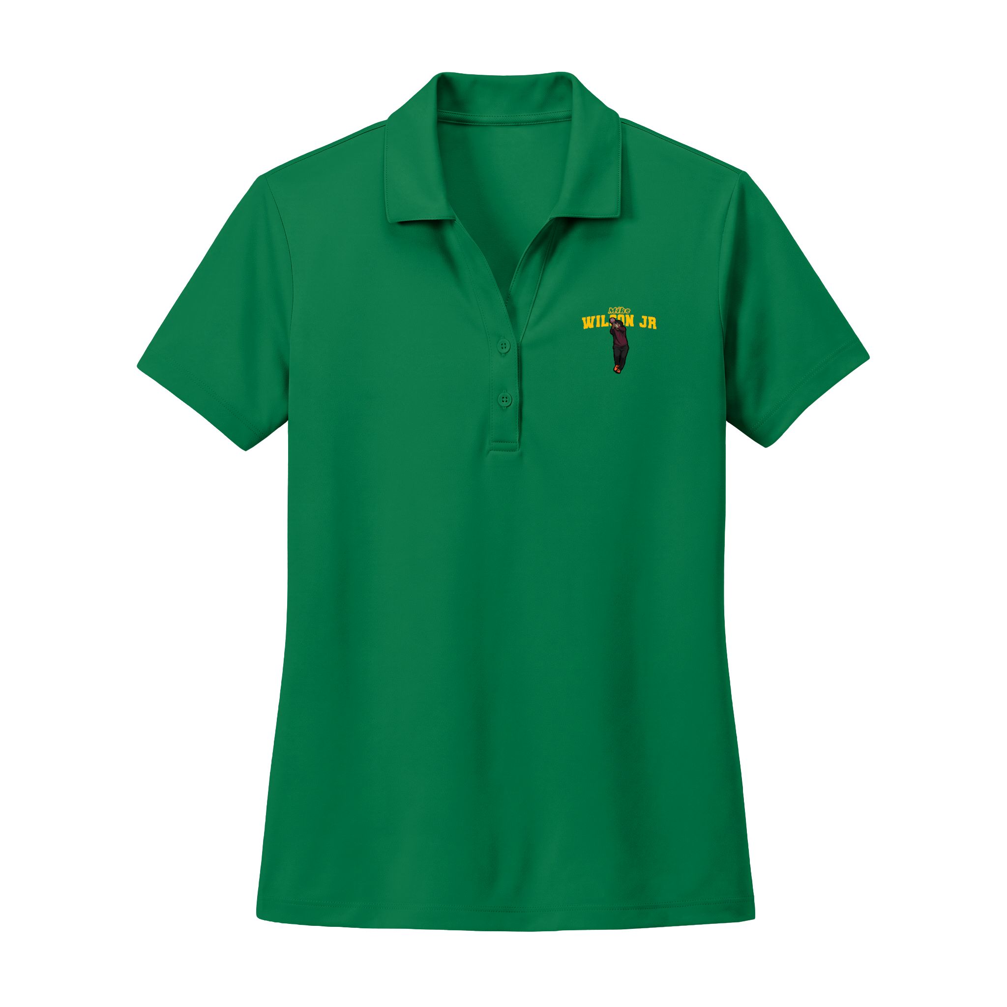 Women's Polo — character_name_arch in Green