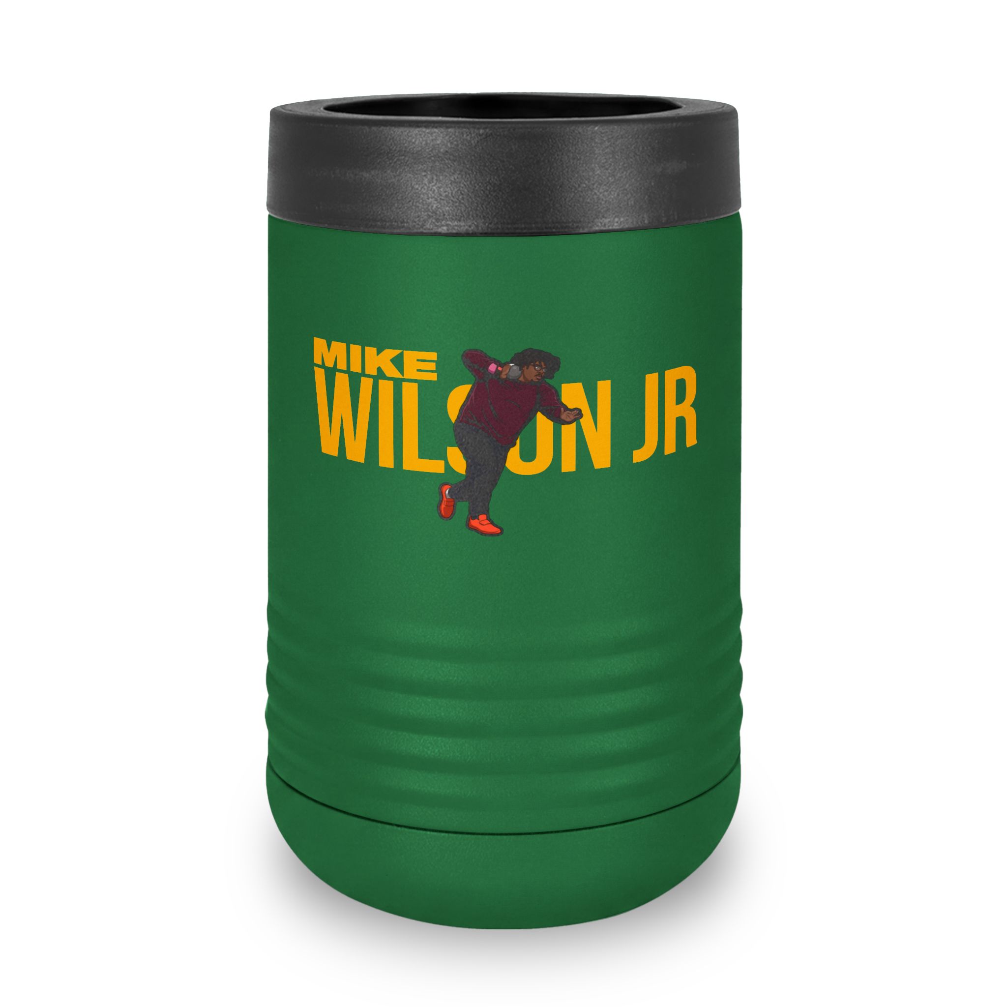 Stainless Can Cooler — character_player_name in Green