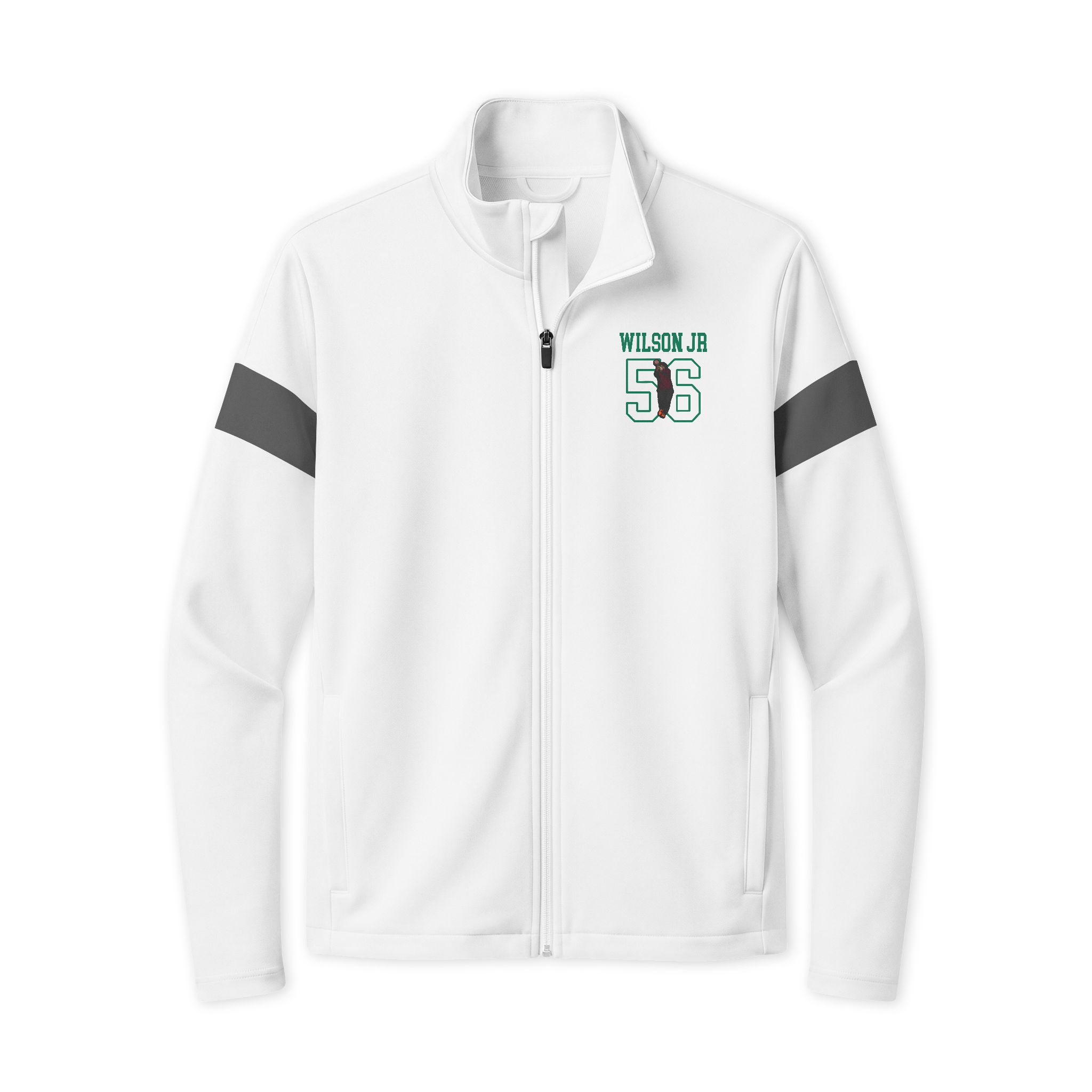 Travel Full-Zip Jacket — character_shirsey in White/ Iron Grey