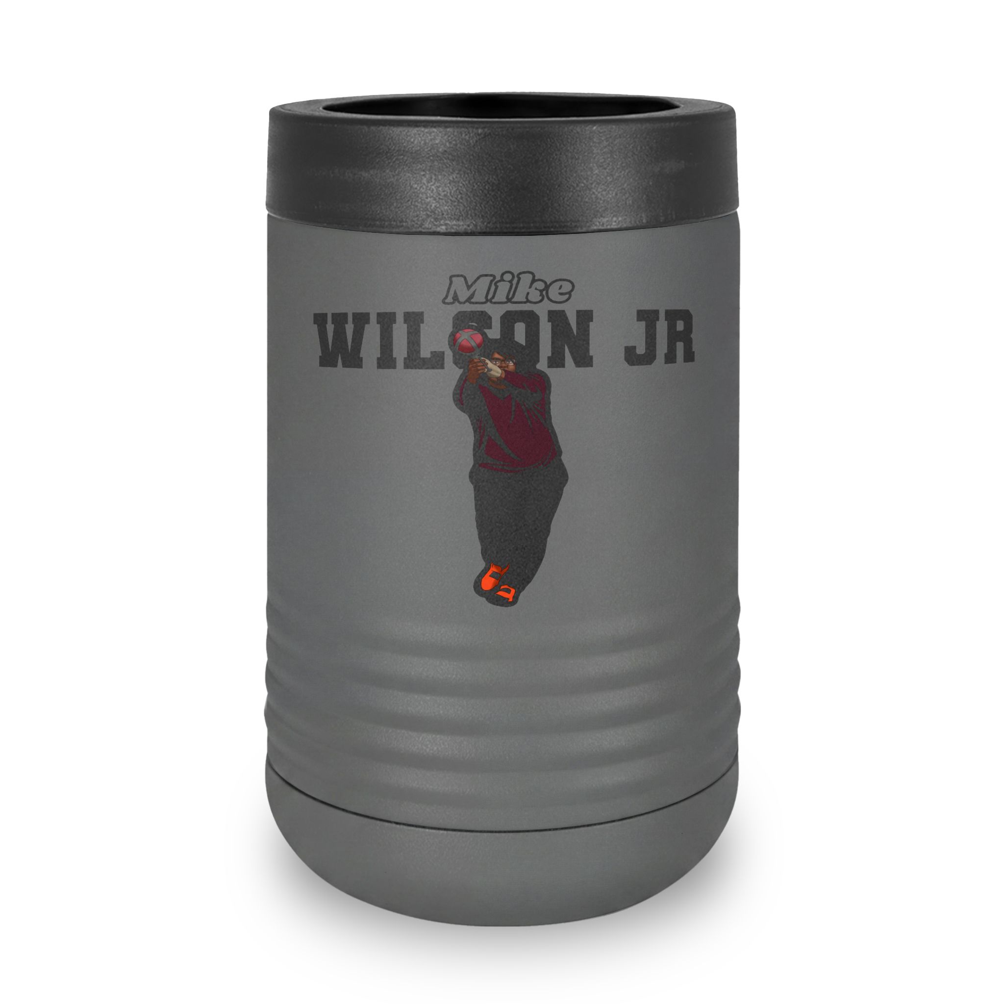 Stainless Can Cooler — character_name_arch in Grey