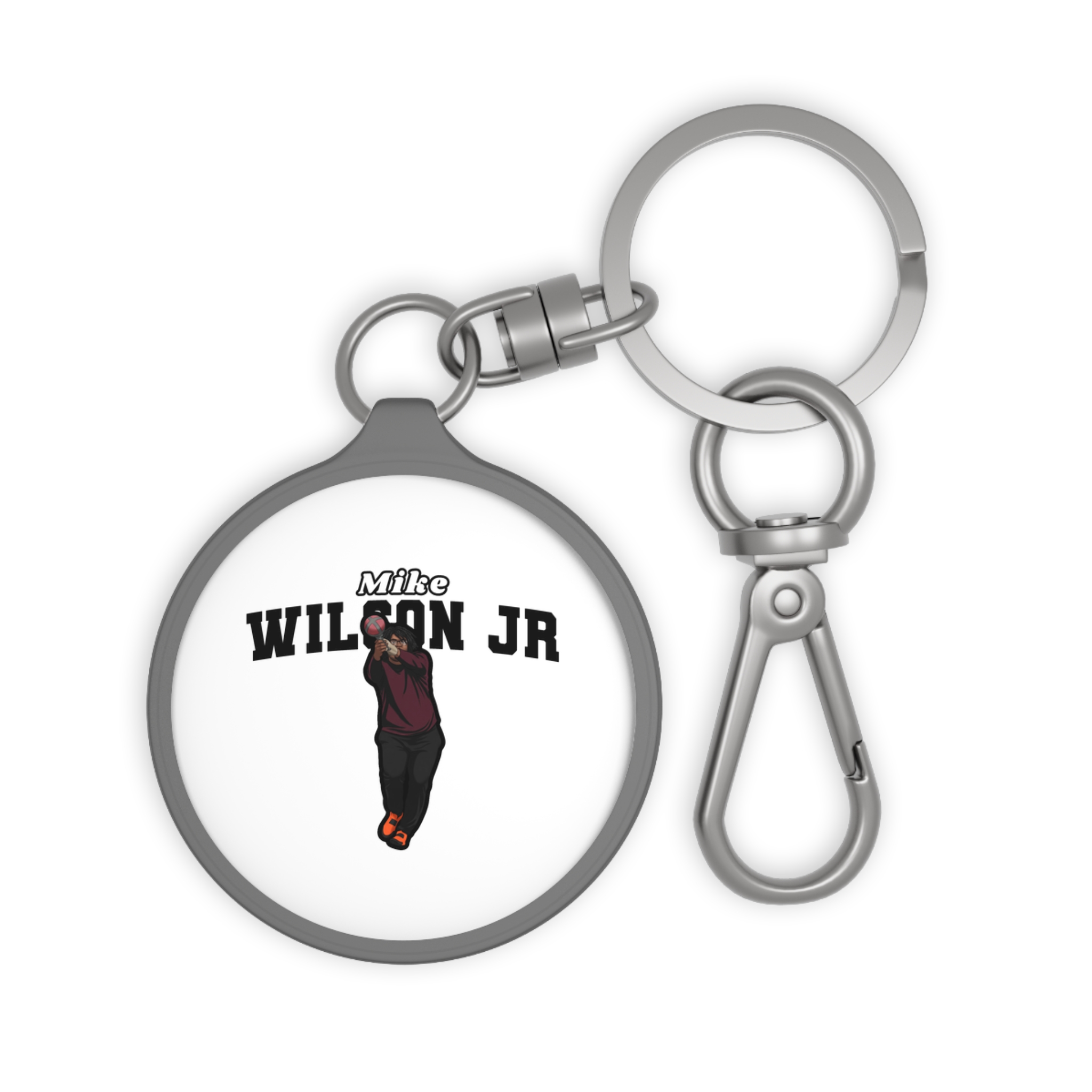 Keychain — character_name_arch in Grey