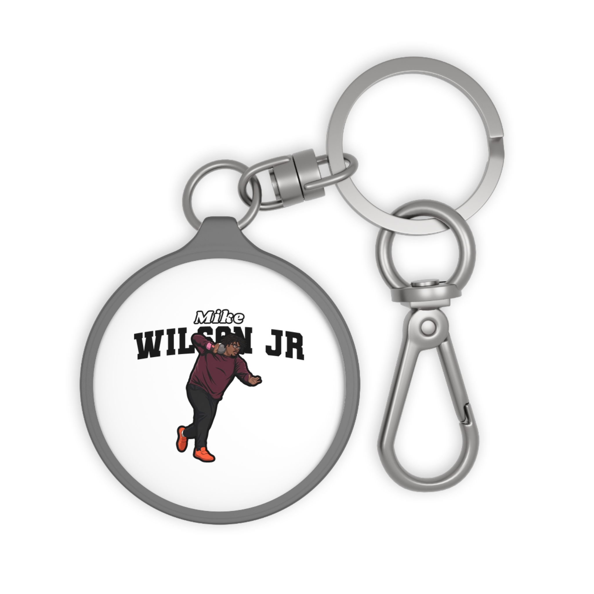 Keychain — character_name_arch in Grey