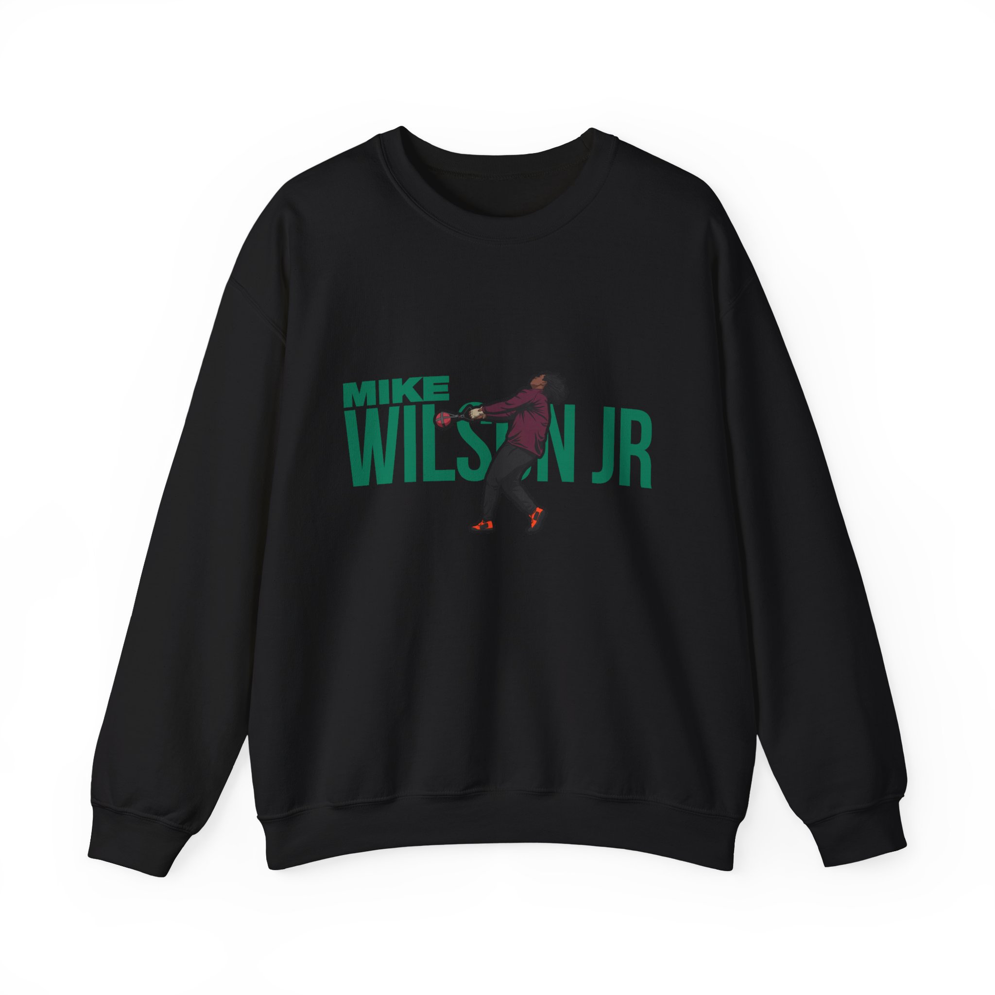 Crewneck Sweatshirt — character_player_name in Black