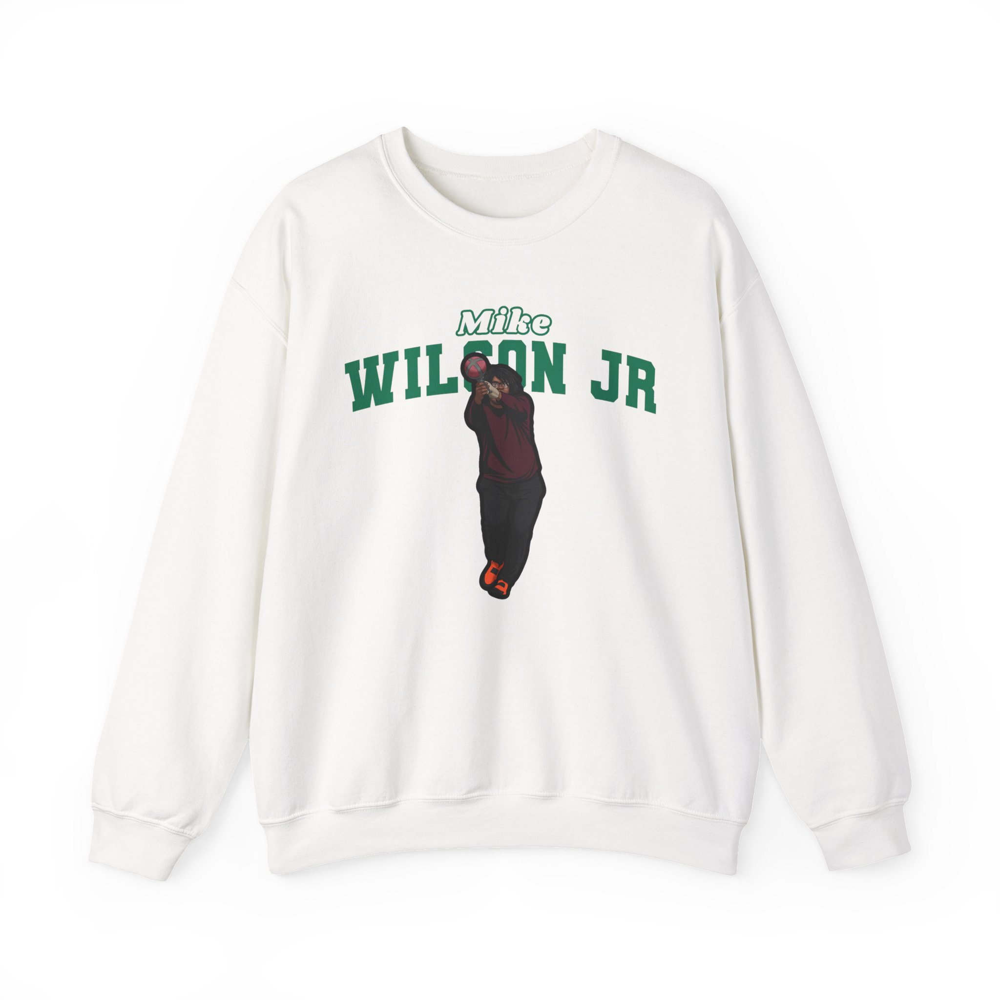 Crewneck Sweatshirt — character_name_arch in White