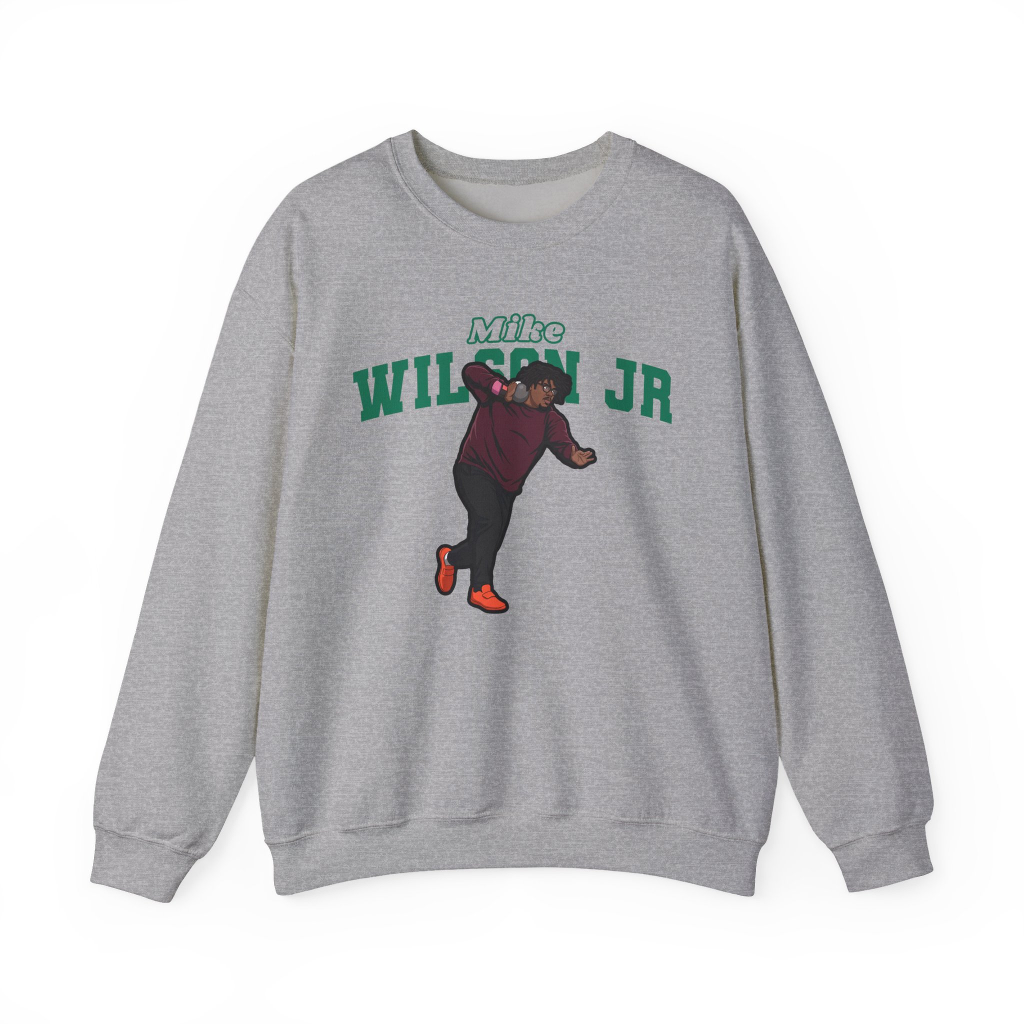 Crewneck Sweatshirt — character_name_arch in Grey