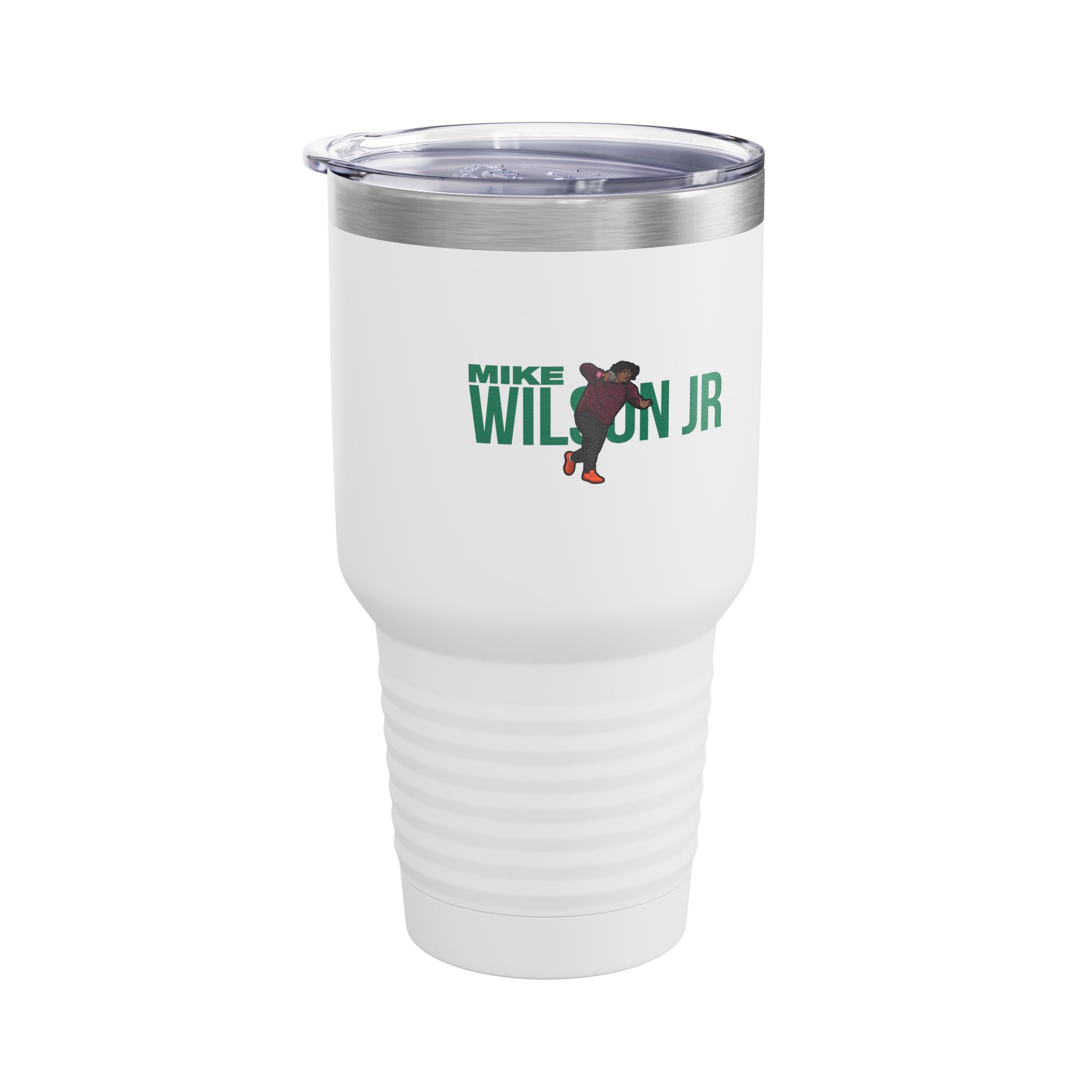 30oz Tumbler — character_player_name in White