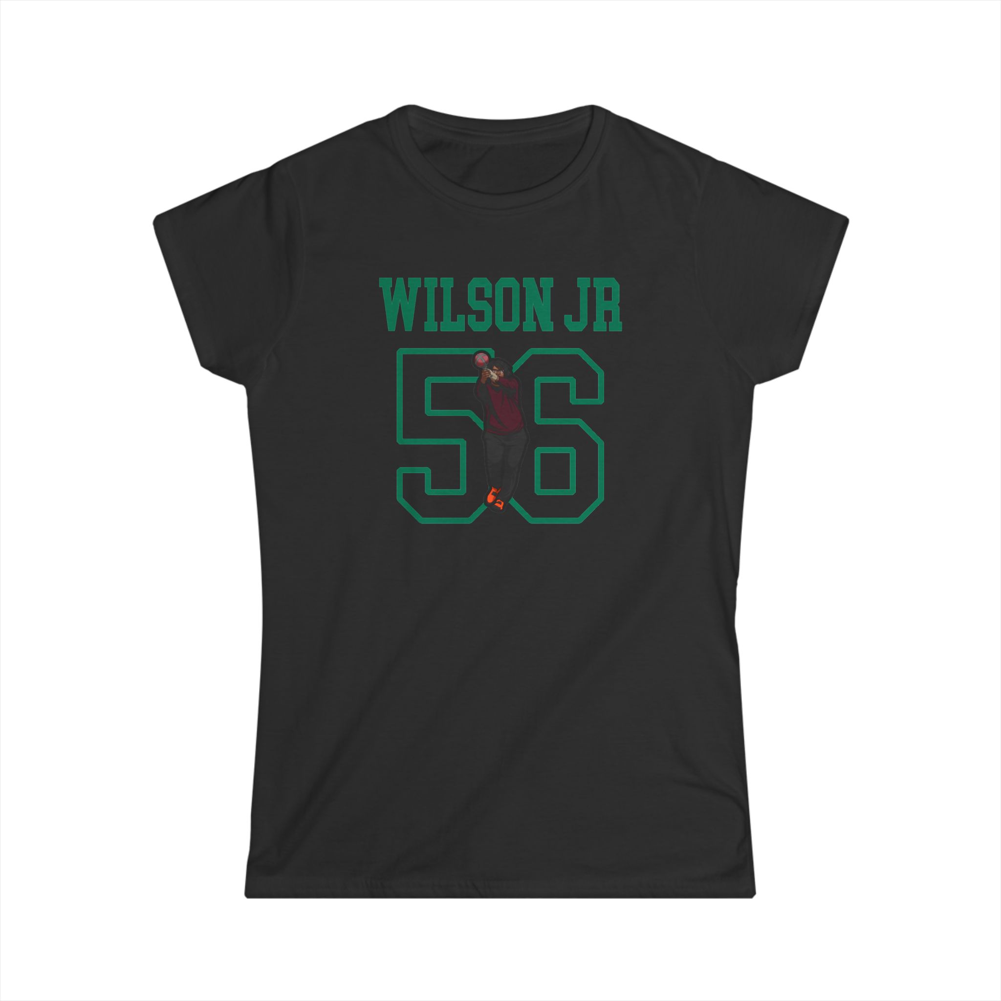 Women's Softstyle Tee — character_shirsey in Black