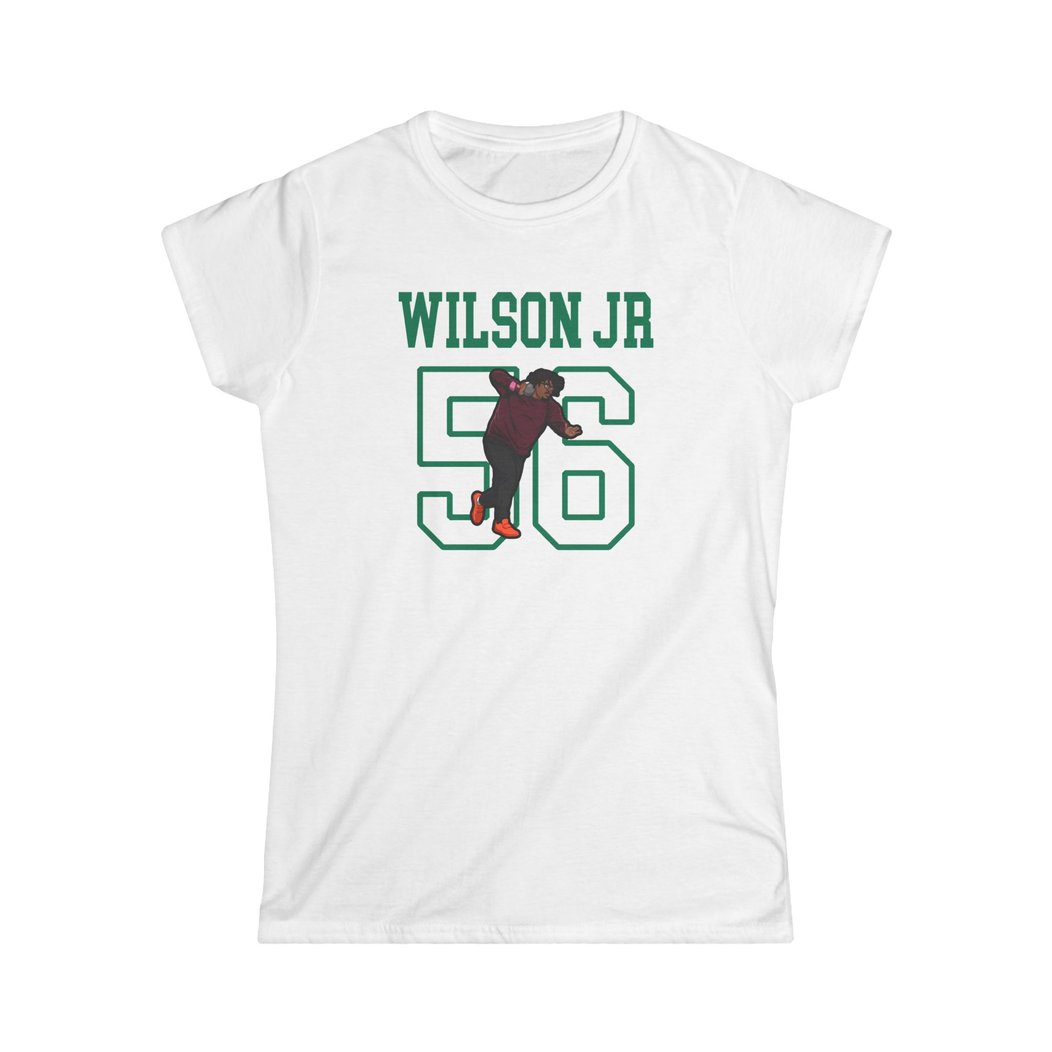 Women's Softstyle Tee — character_shirsey in White