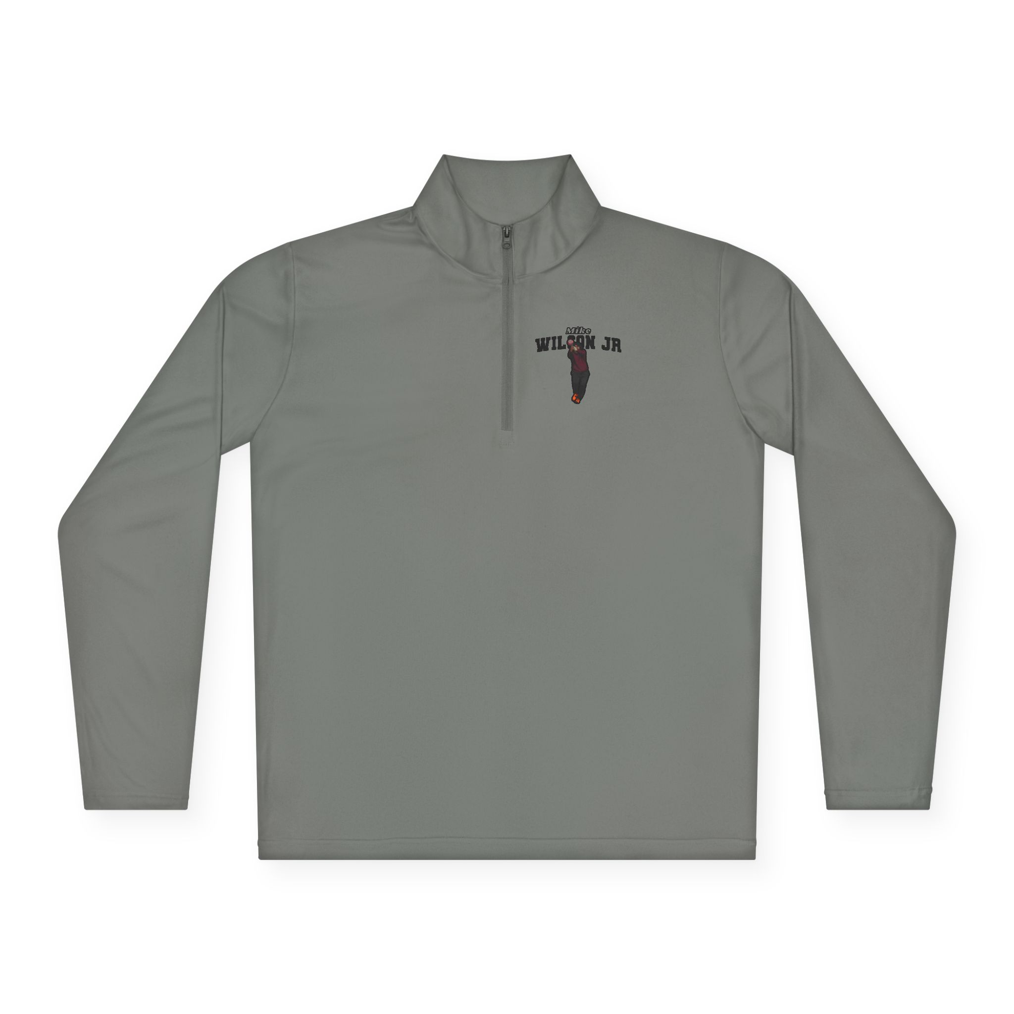 Q-Zip Pullover — character_name_arch in Grey