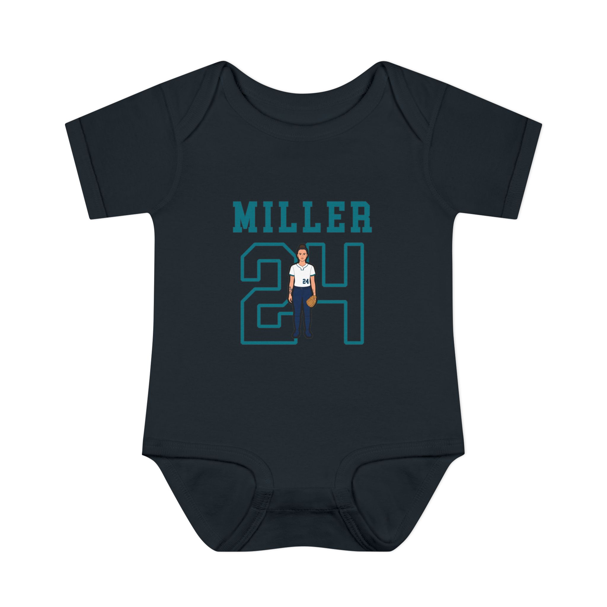 Baby Onesie — character_shirsey in Black