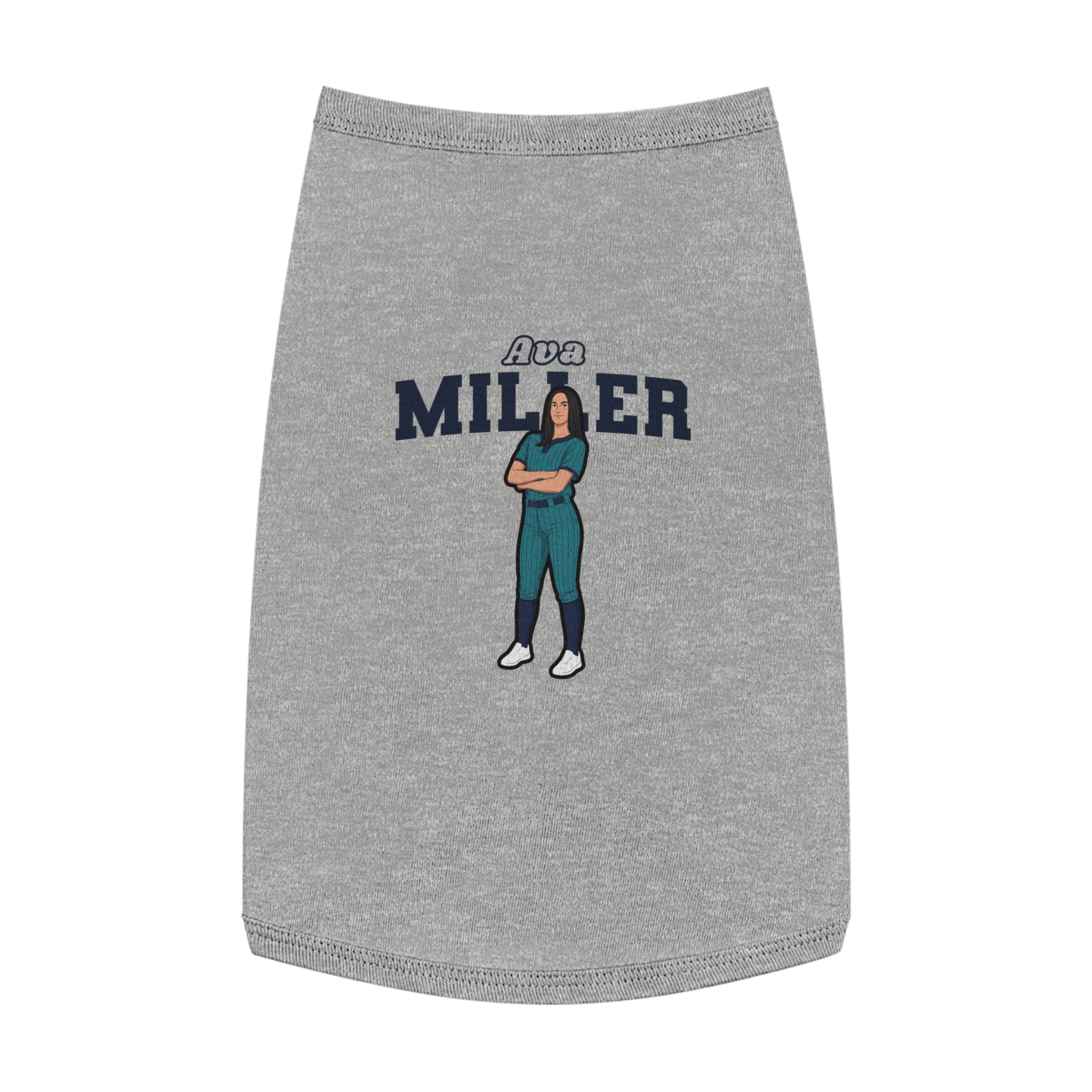 Pet Tank Top — character_name_arch in White
