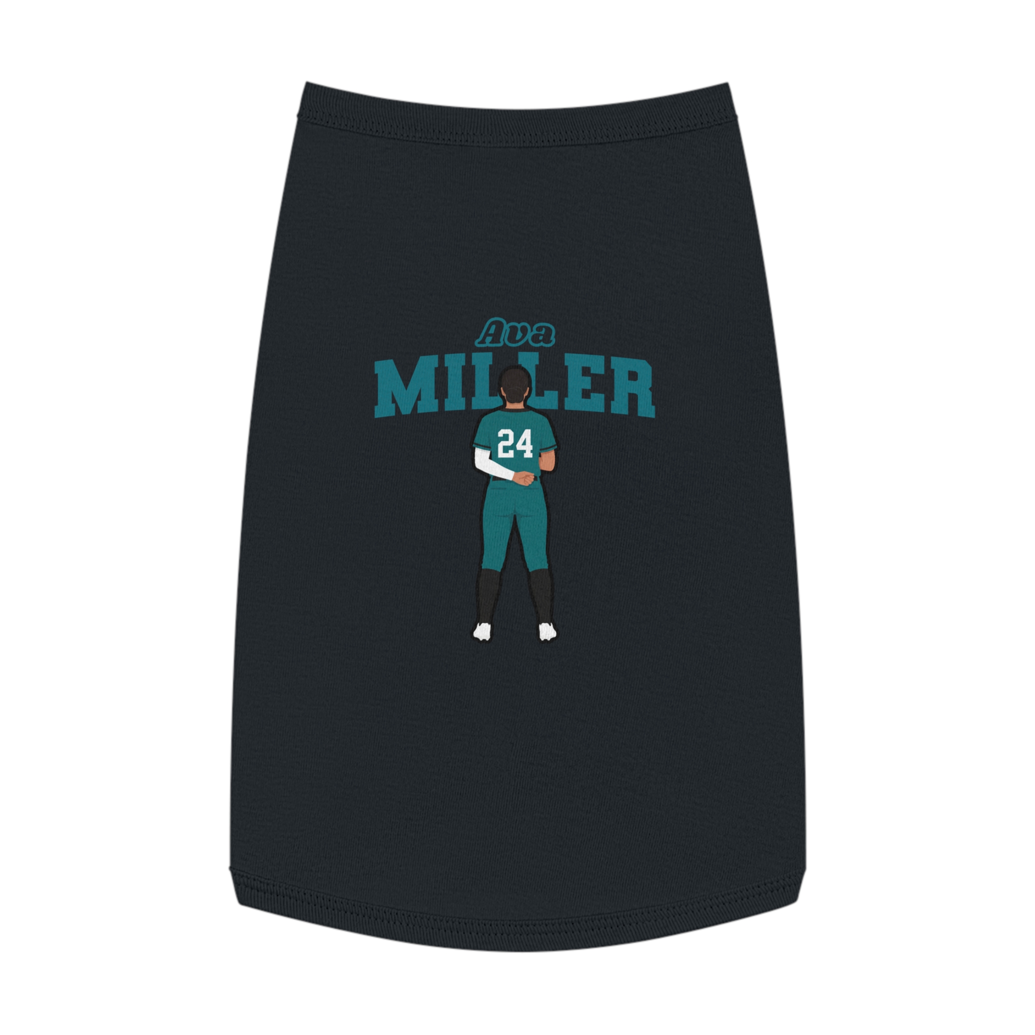 Pet Tank Top — character_name_arch in Black