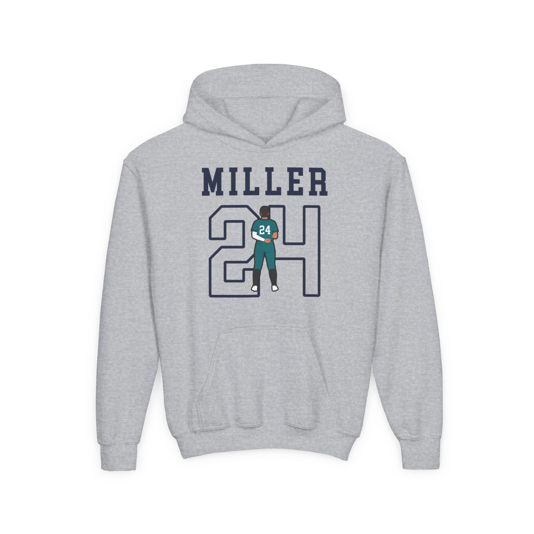 Youth Hoodie — character_shirsey in Grey