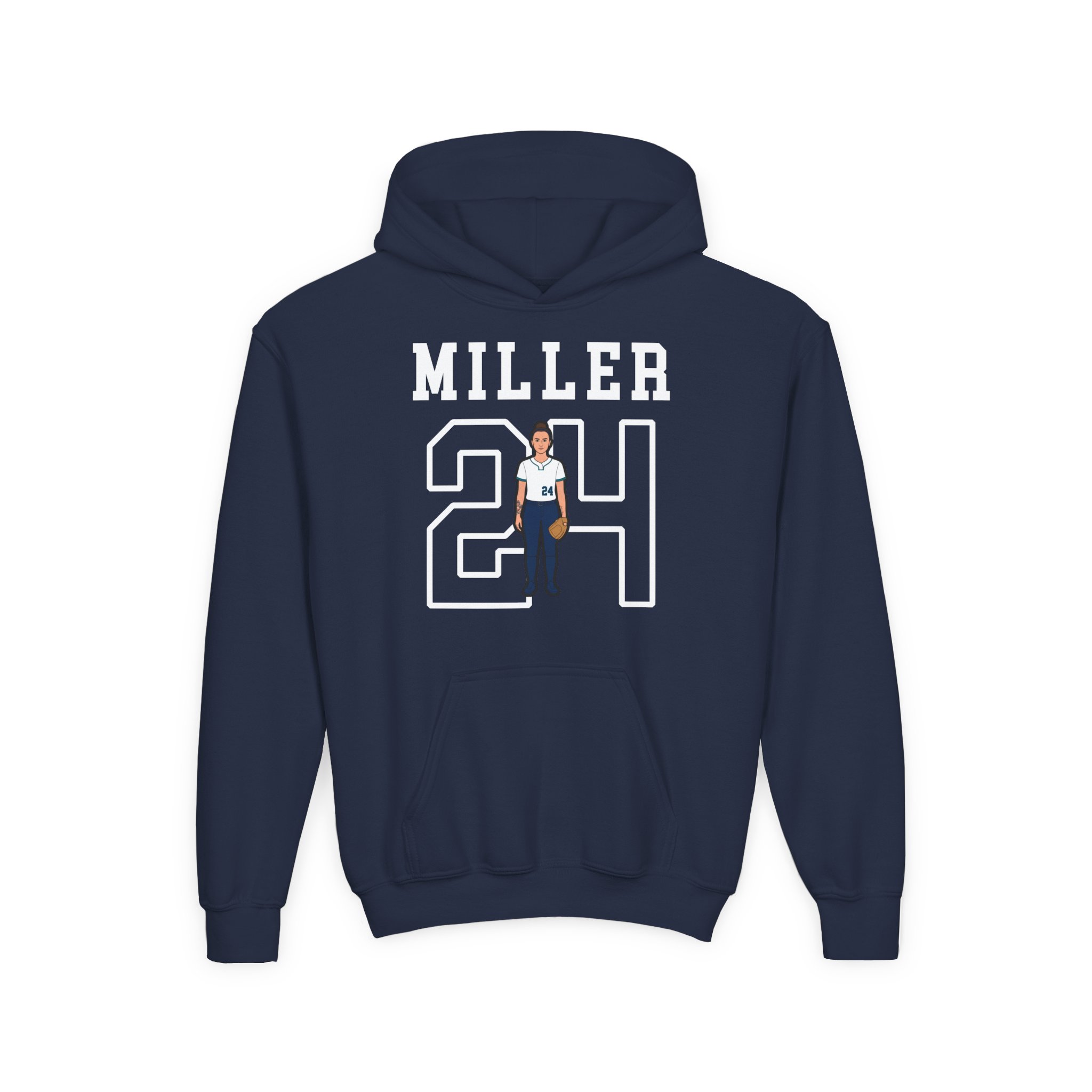 Youth Hoodie — character_shirsey in Navy