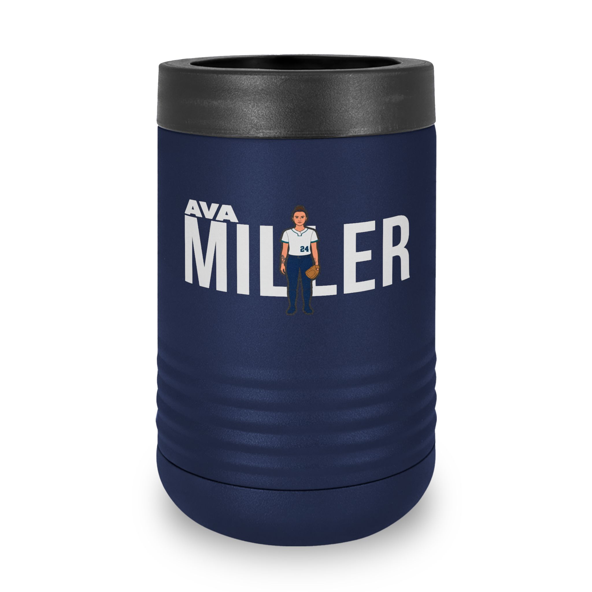 Stainless Can Cooler — character_player_name in Navy