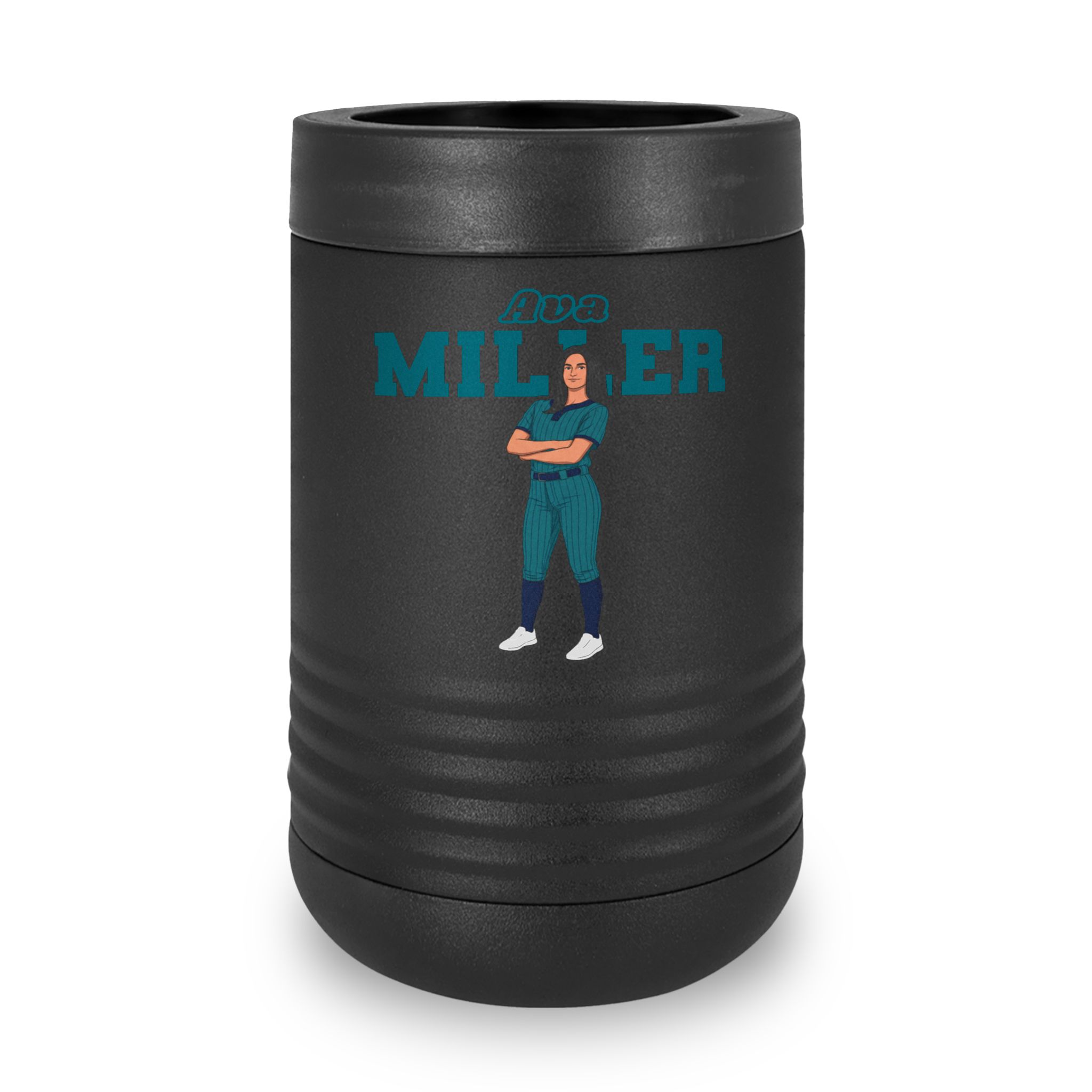Stainless Can Cooler — character_name_arch in Black