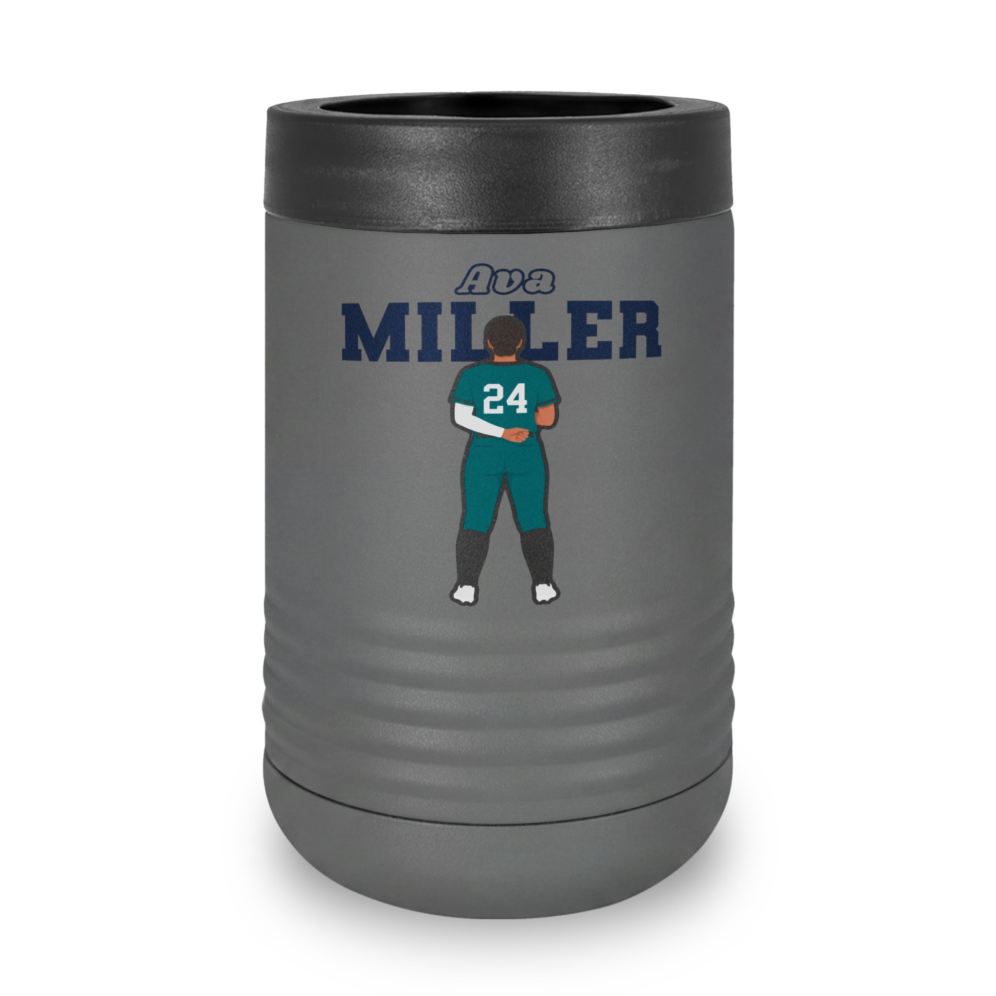 Stainless Can Cooler — character_name_arch in Grey