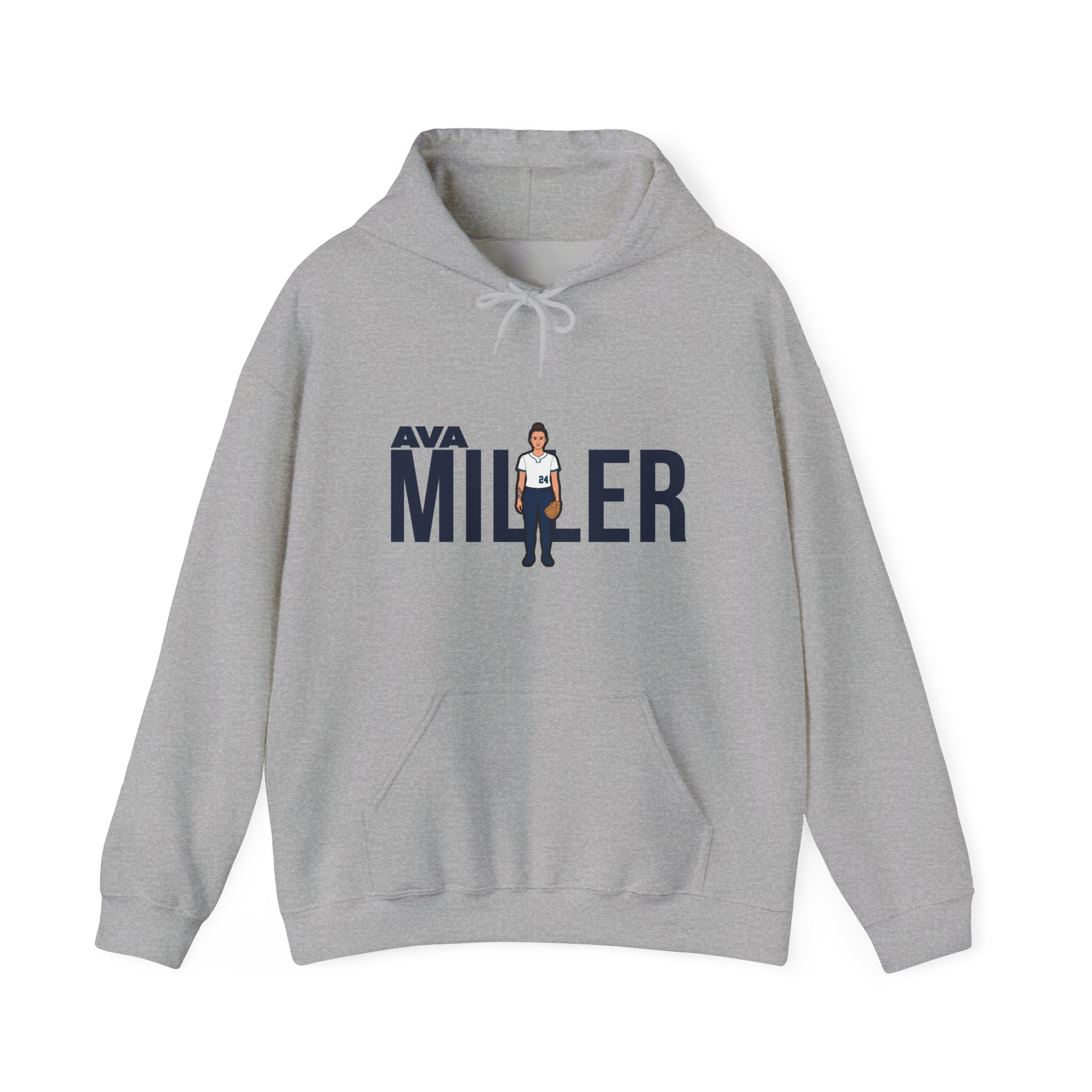 Hoodie — character_player_name in Grey