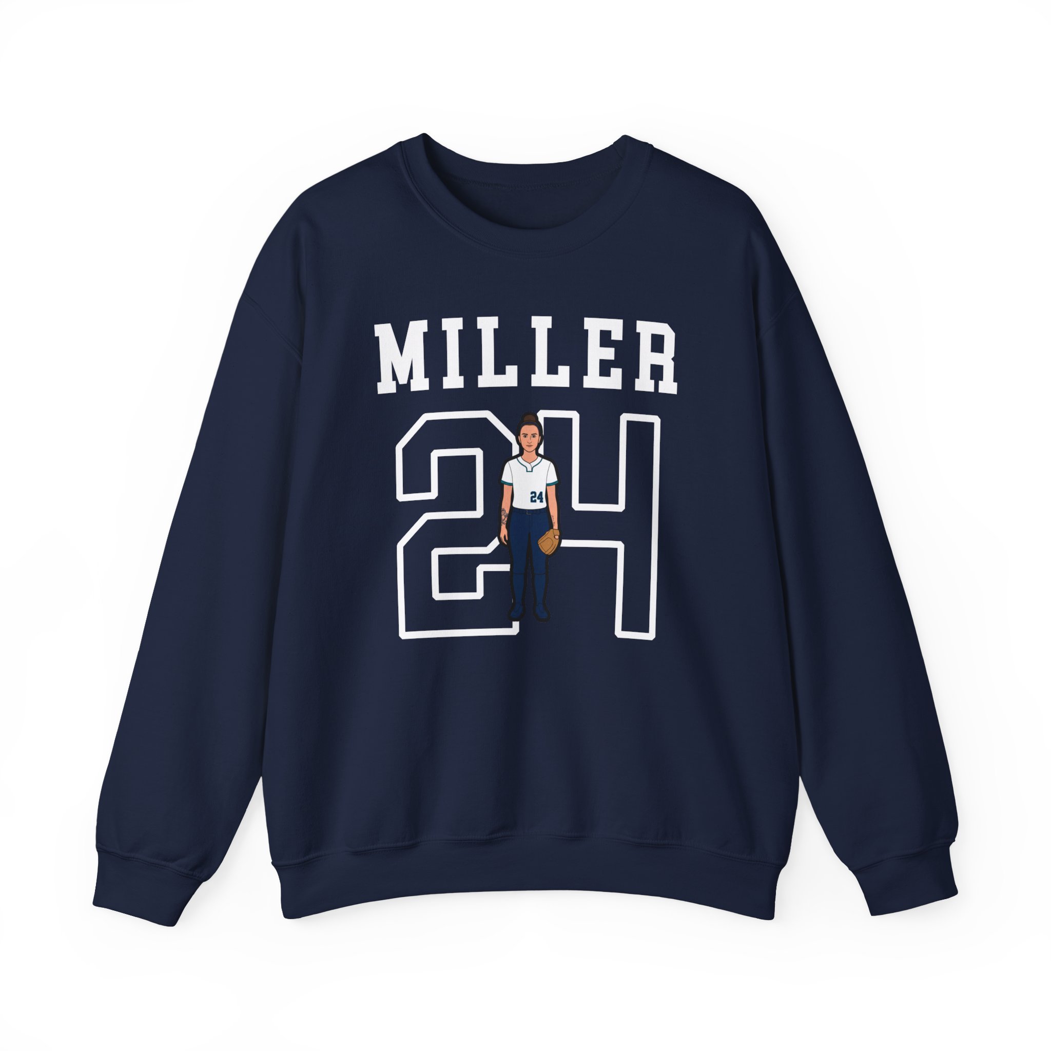 Crewneck Sweatshirt — character_shirsey in Navy