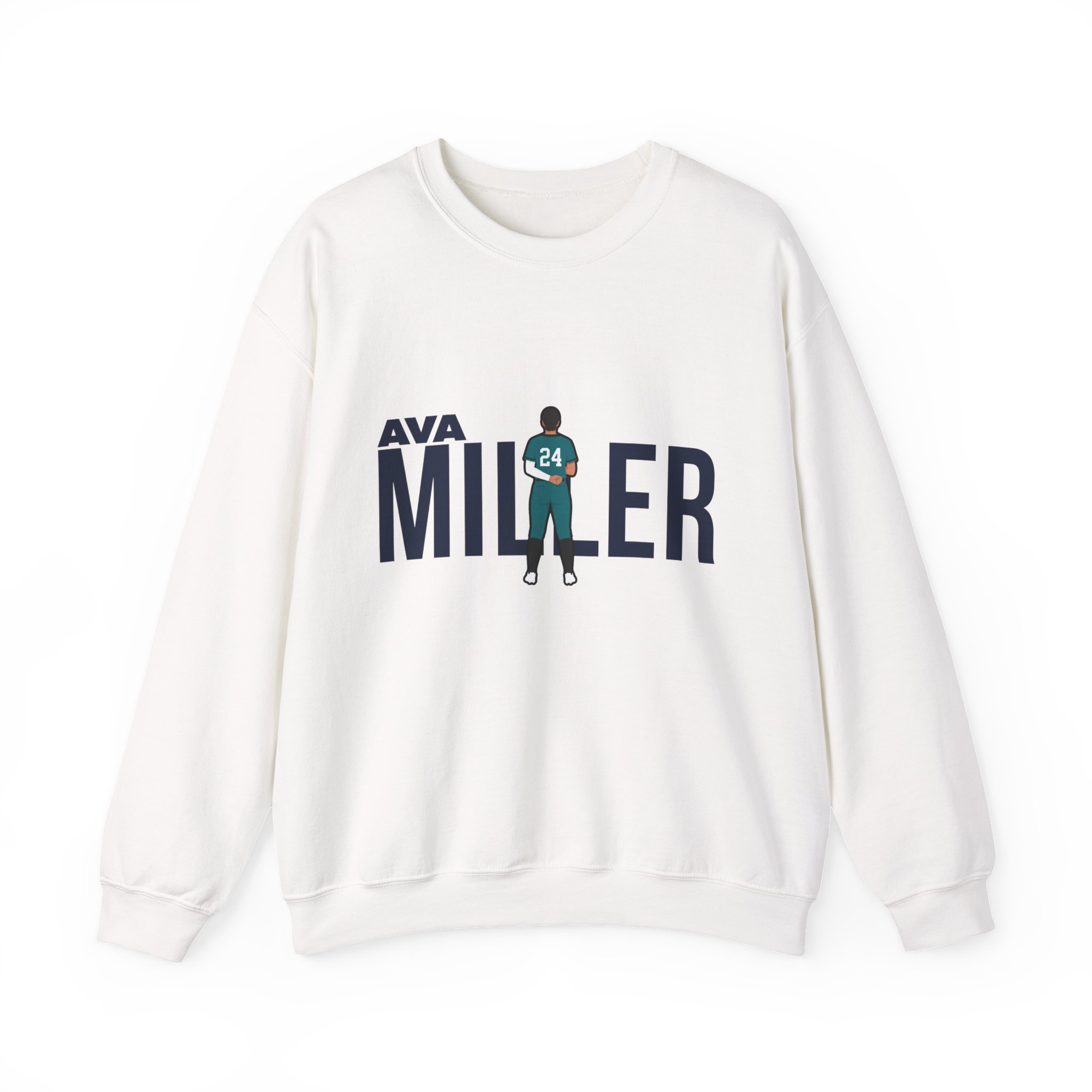 Crewneck Sweatshirt — character_player_name in White