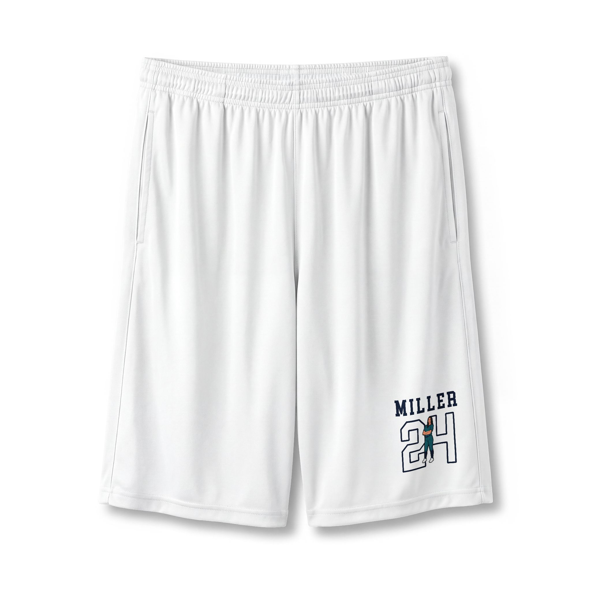 Shorts — character_shirsey in White