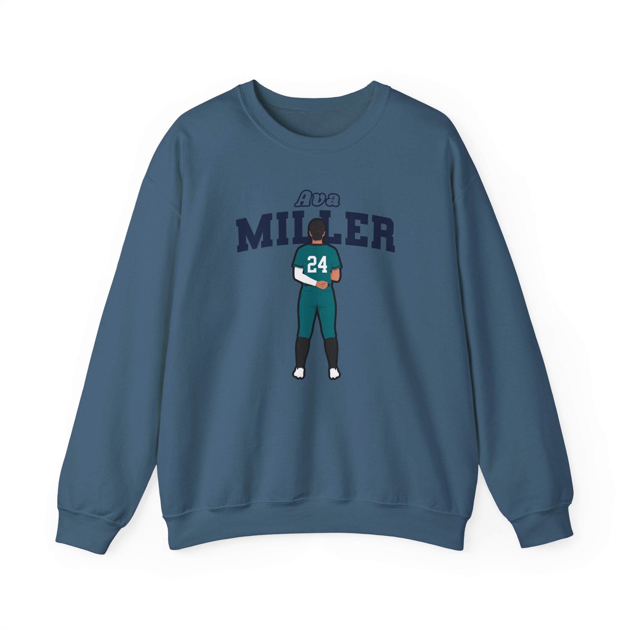 Crewneck Sweatshirt — character_name_arch in Blue