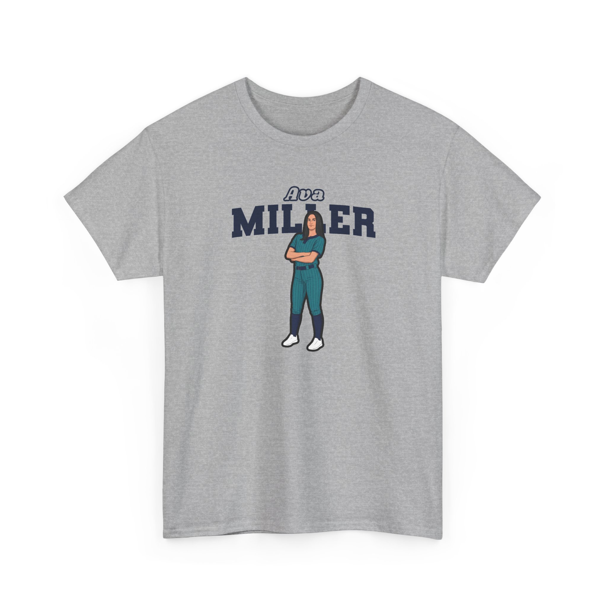 Tee — character_name_arch in Grey