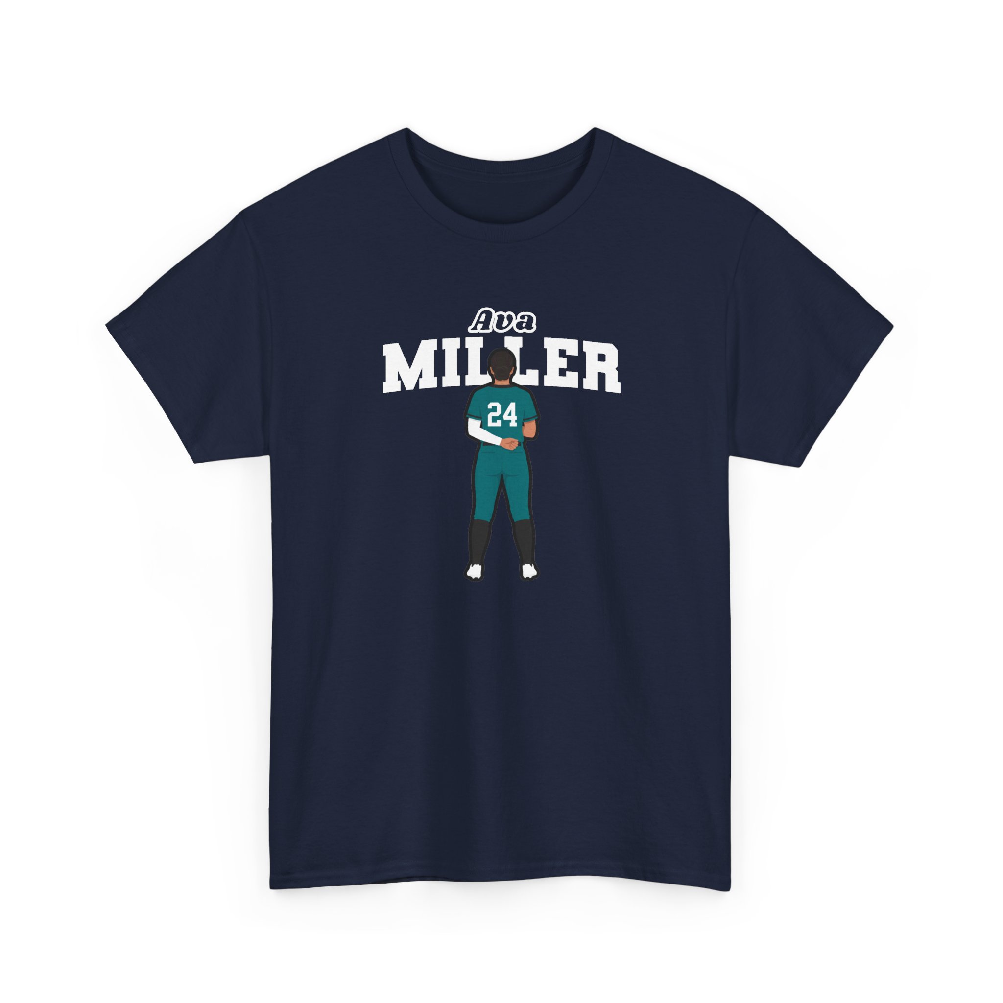 Tee — character_name_arch in Navy