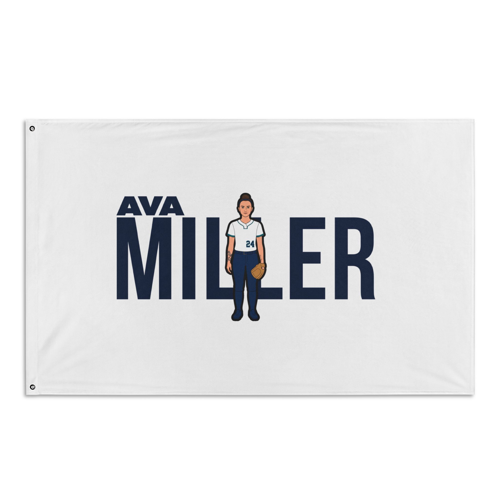 Flag (35 × 56 in) — character_player_name in Classic