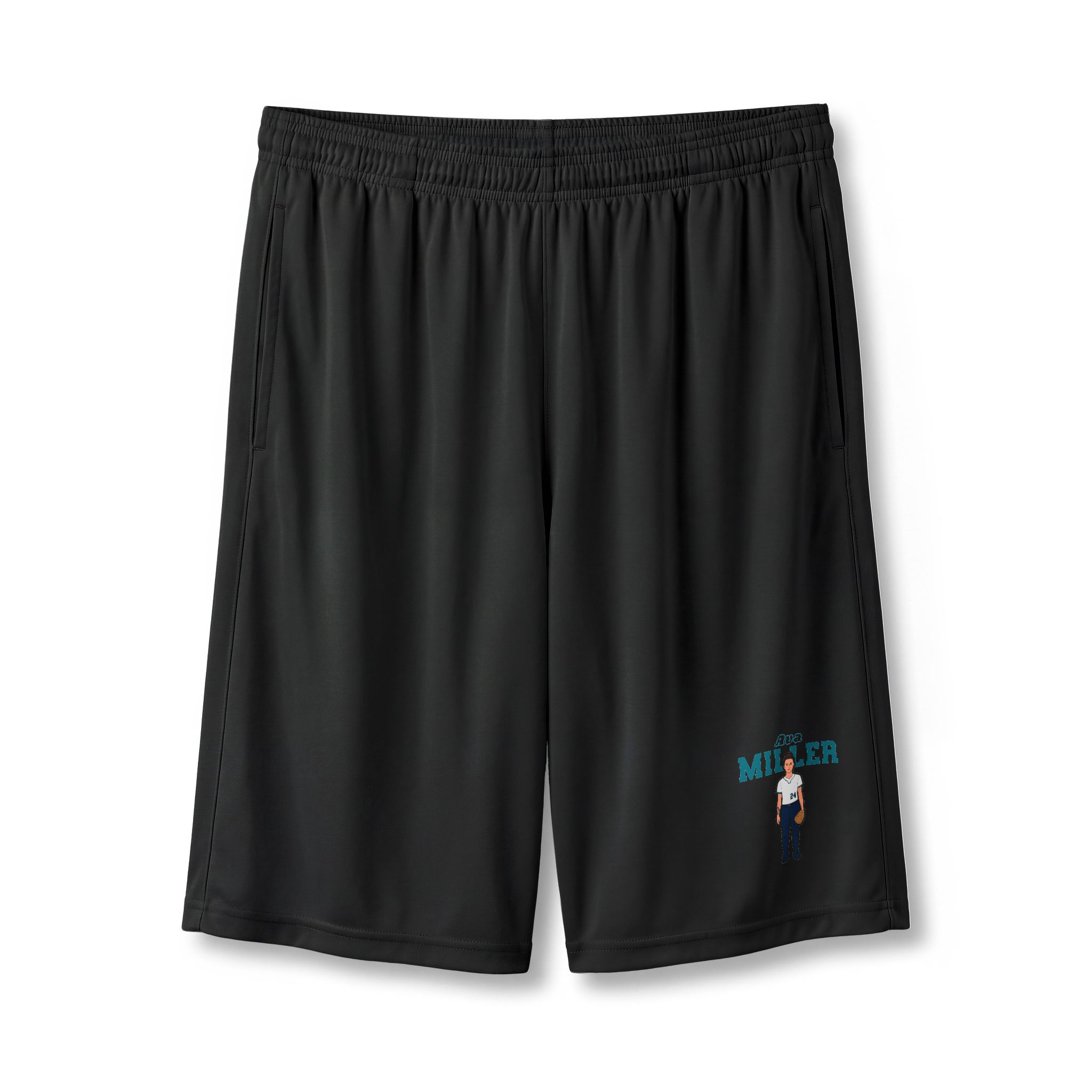 Shorts — character_name_arch in Black