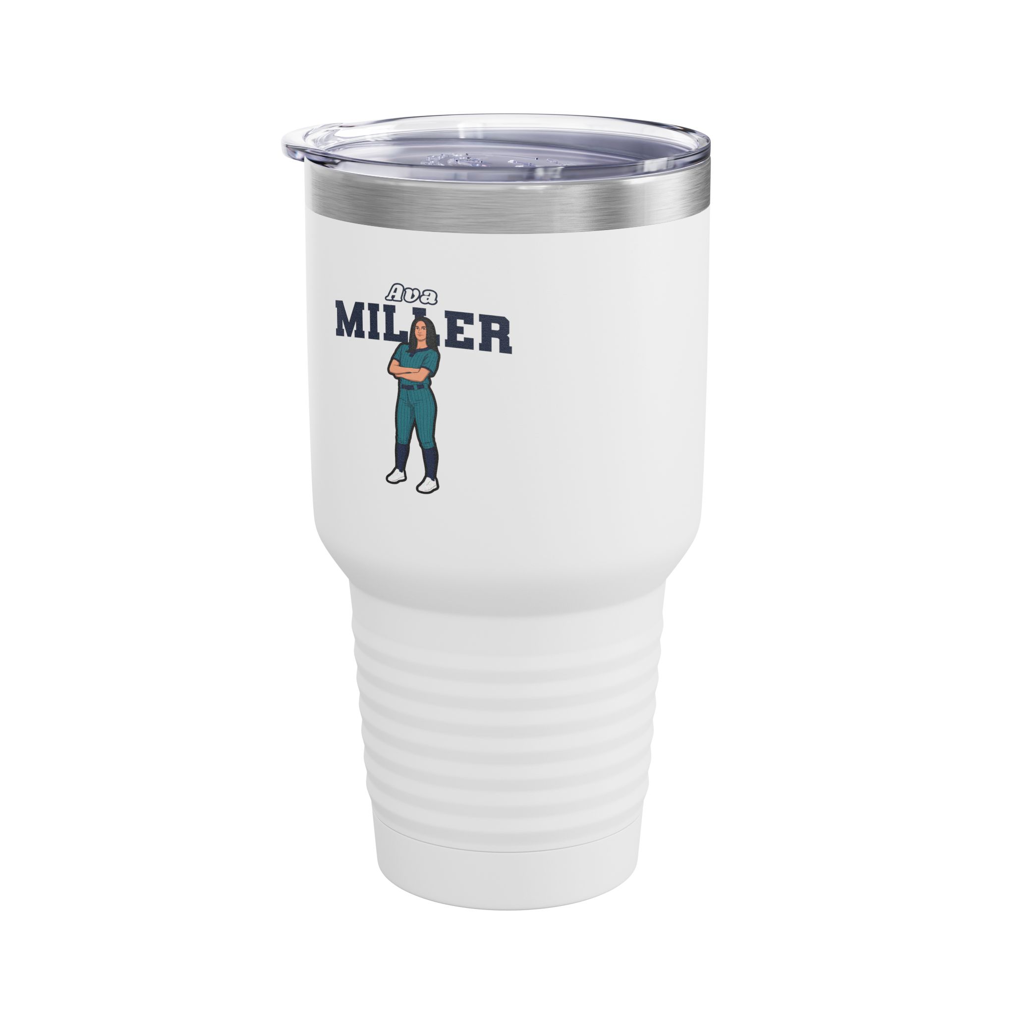 30oz Tumbler — character_name_arch in White
