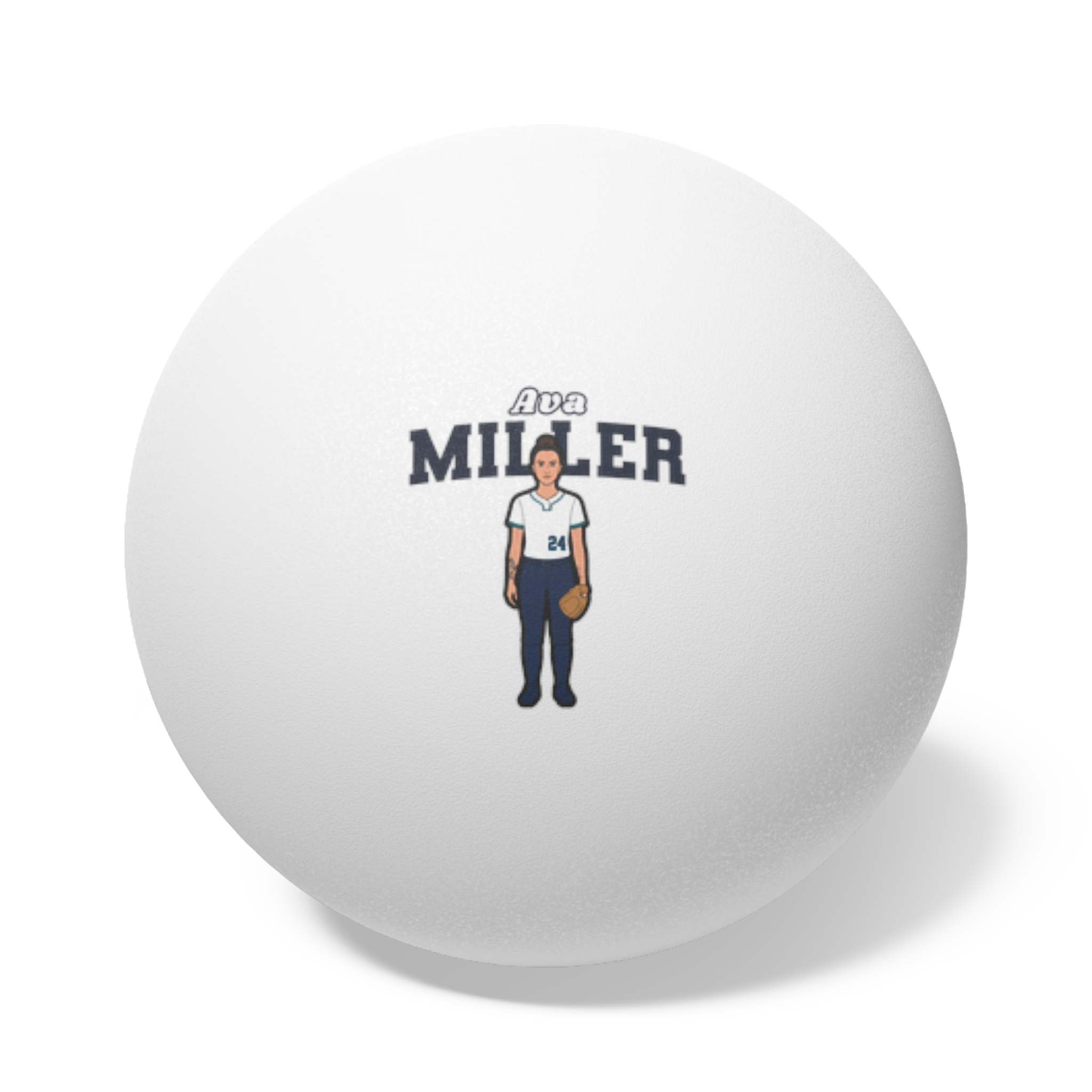 Ping Pong Balls, 6 pcs — character_name_arch in White